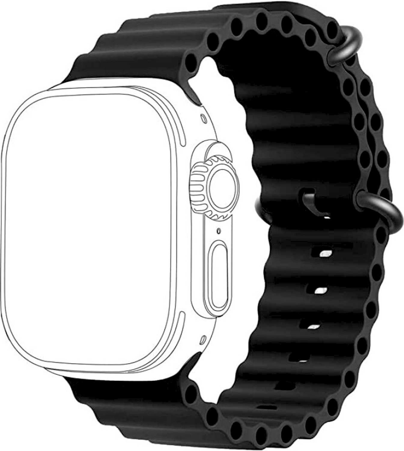 ABR T800 Ultra 42/44/45/49 mm 42 mm Silicone Watch Strap-image-46