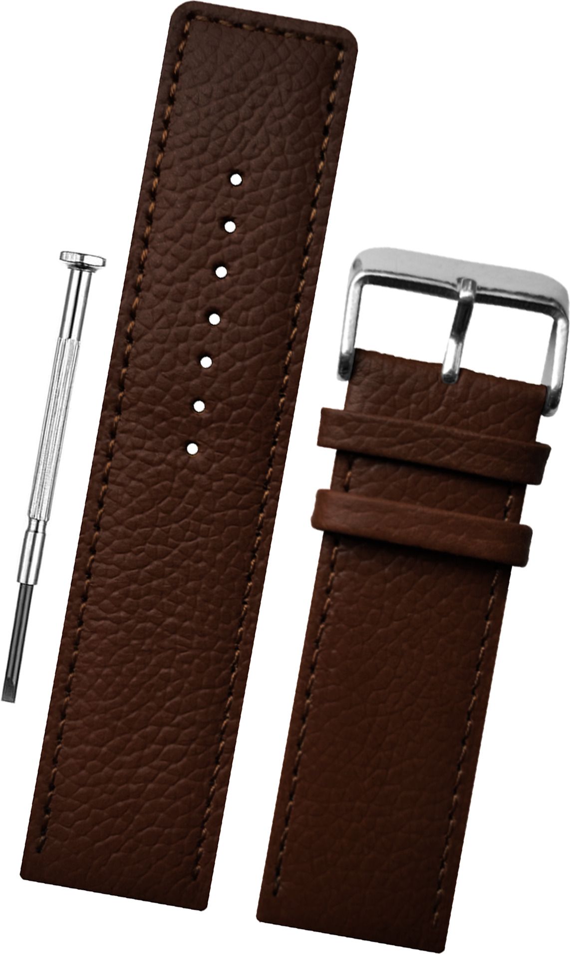 DBLACK [ZOLO] 20 mm Genuine Leather Watch Strap-image-2