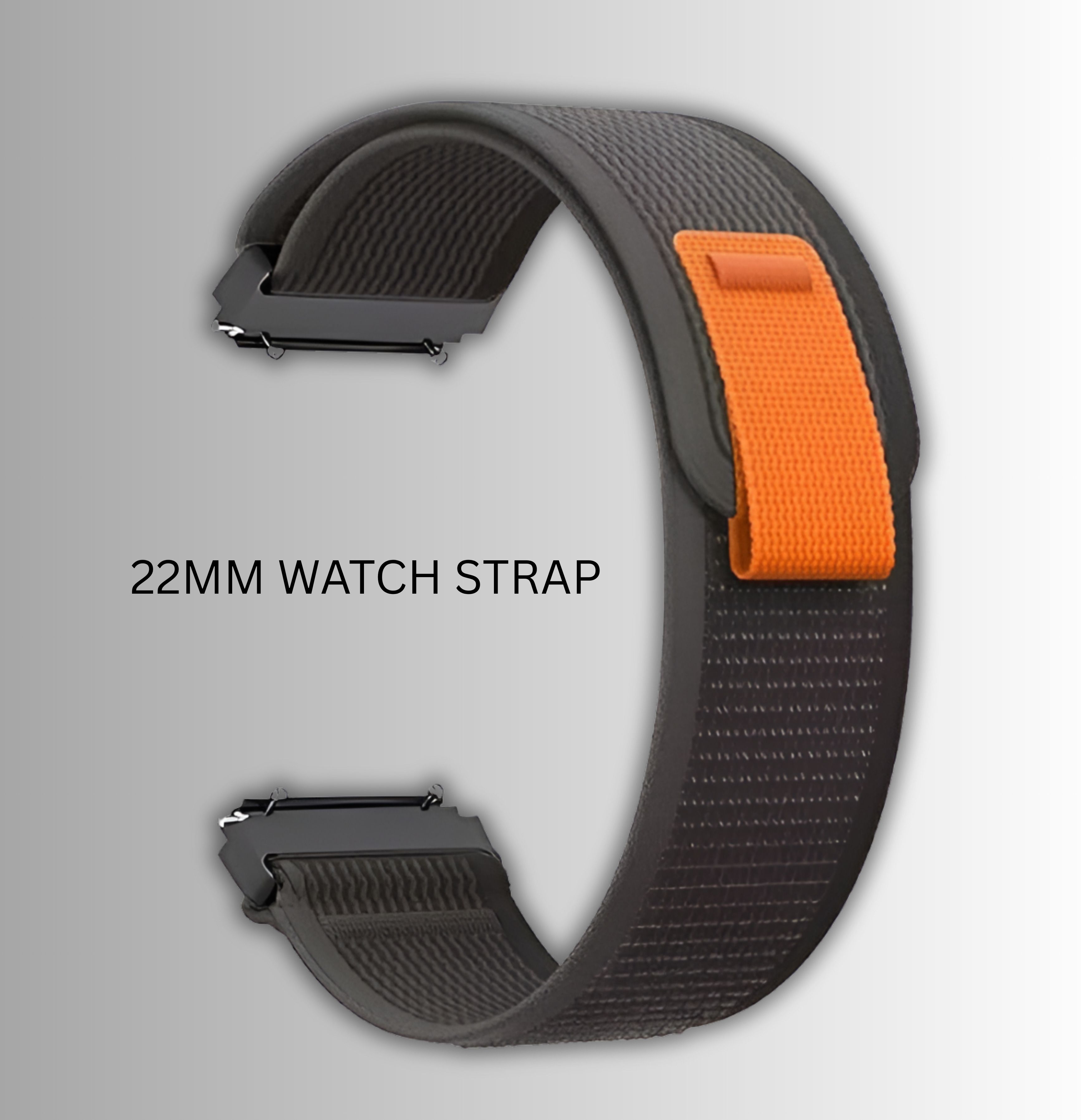 TooHype 22mm Watch Belt Strap Nylon Alpine Trail Velcro Compatible Watch List In Photo 22 mm Fabric Watch Strap-image-28