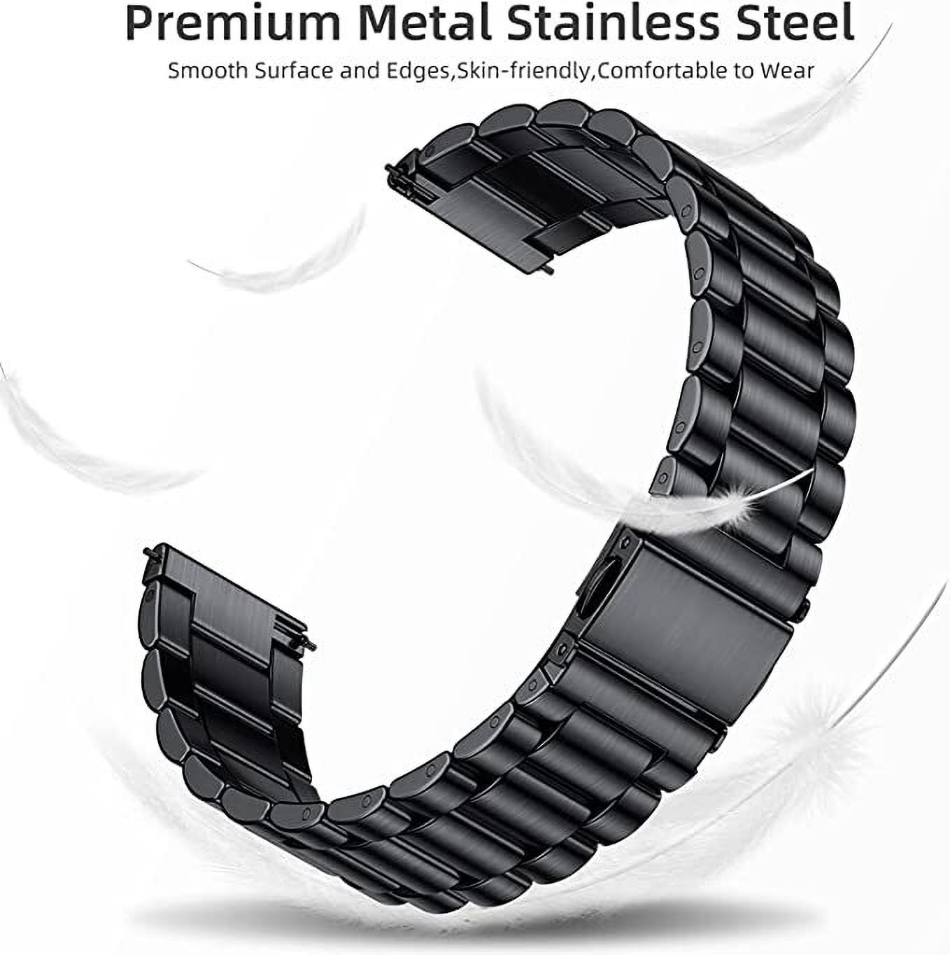 VAKKO Watch Chain Strap 22mm Compatible with all Brand support 22 mm Metal Watch Strap-image-0