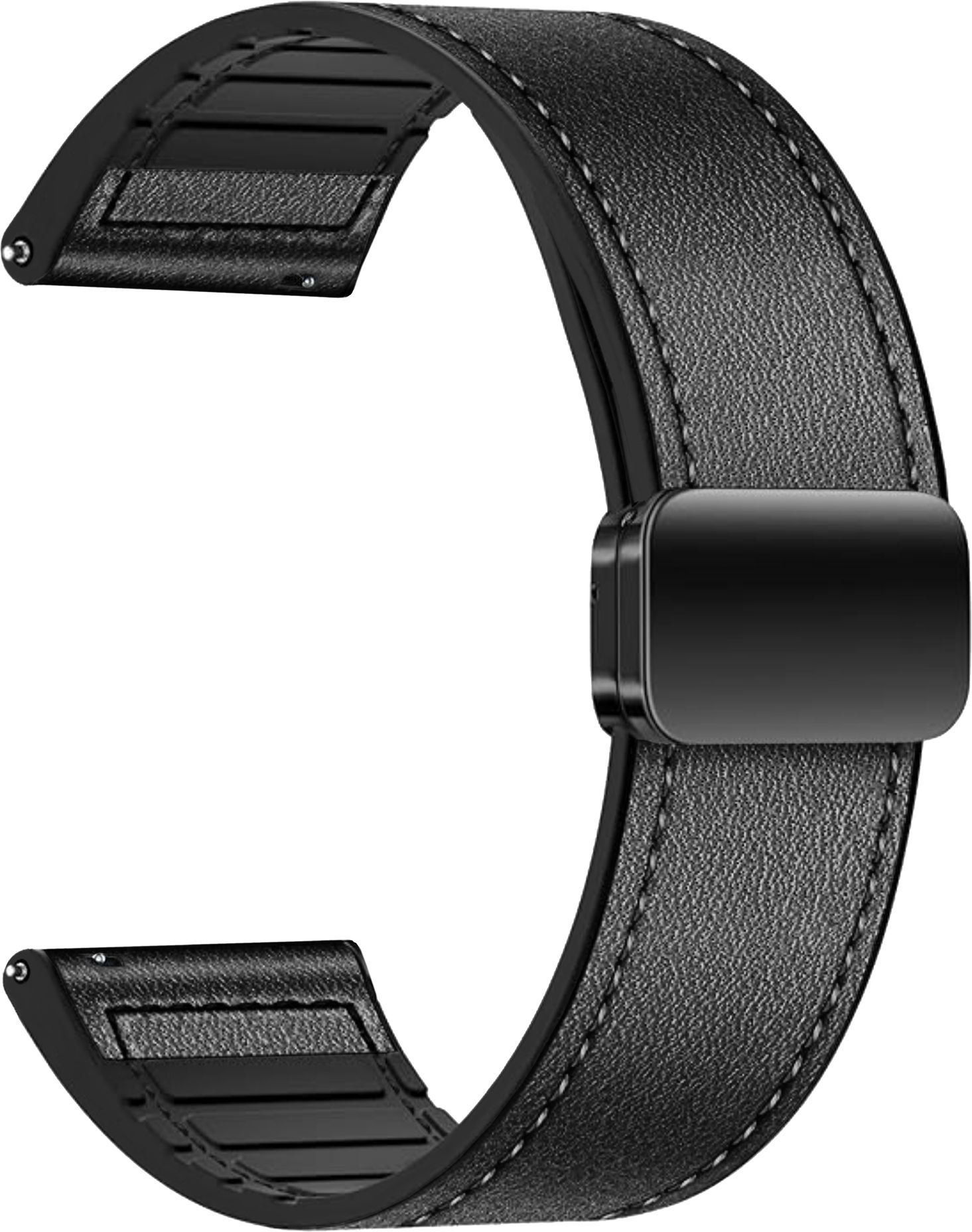ACM Watch Strap Leather Magnetic Silicone for Pebble Spectra Smartwatch Belt Band 2645365 mm Synthetic Leather Watch Strap-image-7