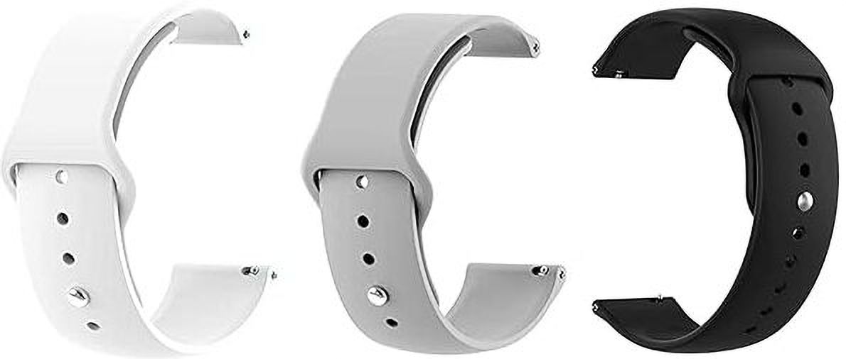 Gadgetzilla 22mm Soft Silicone Strap for Compatible with ColorFit Caliber 22 mm Silicone Watch Strap-image-40