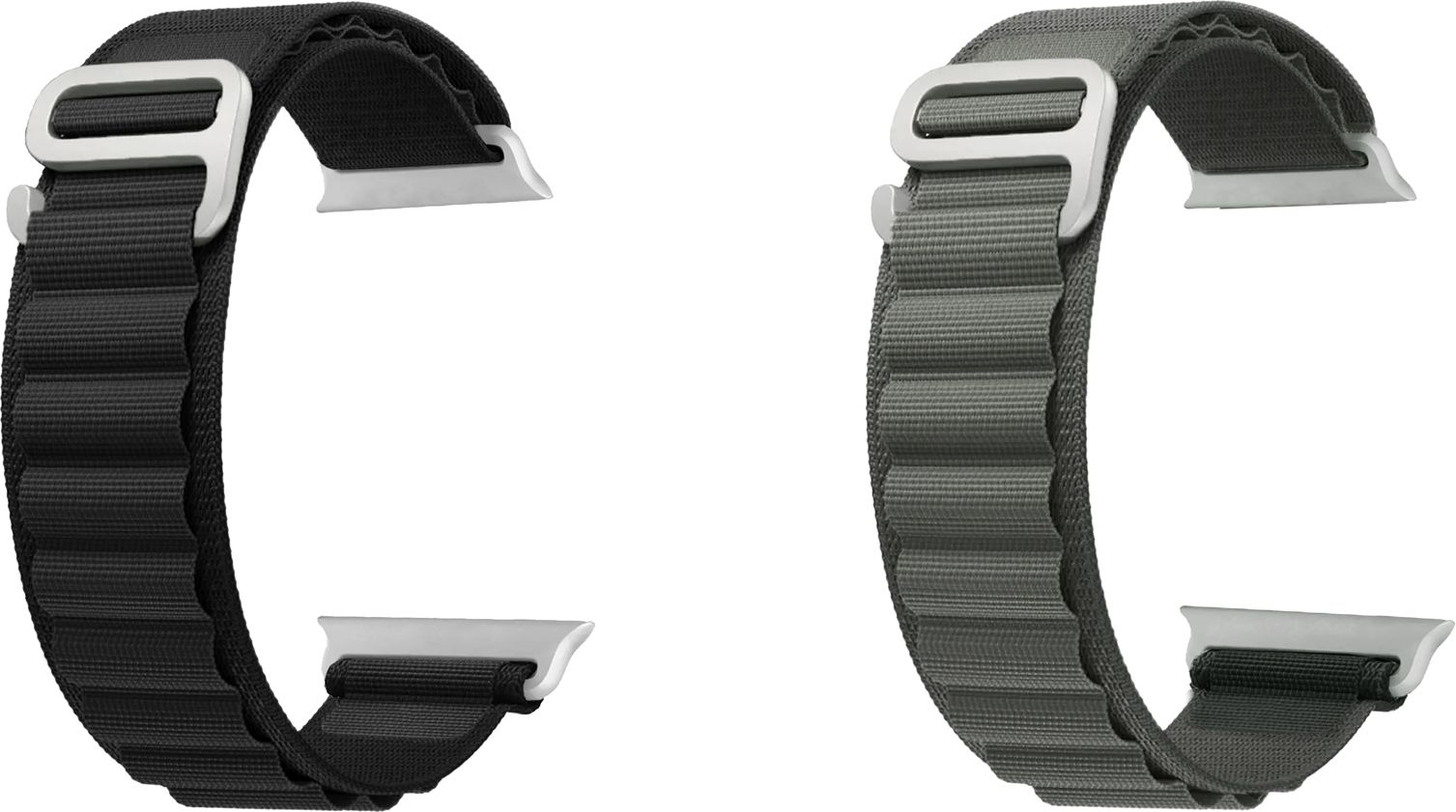 ACM Pack of 2 Sliding Watch Strap Nylon Hook for Firpro Full Display 55 Smartwatch 1124573 mm Fabric Watch Strap-image-1