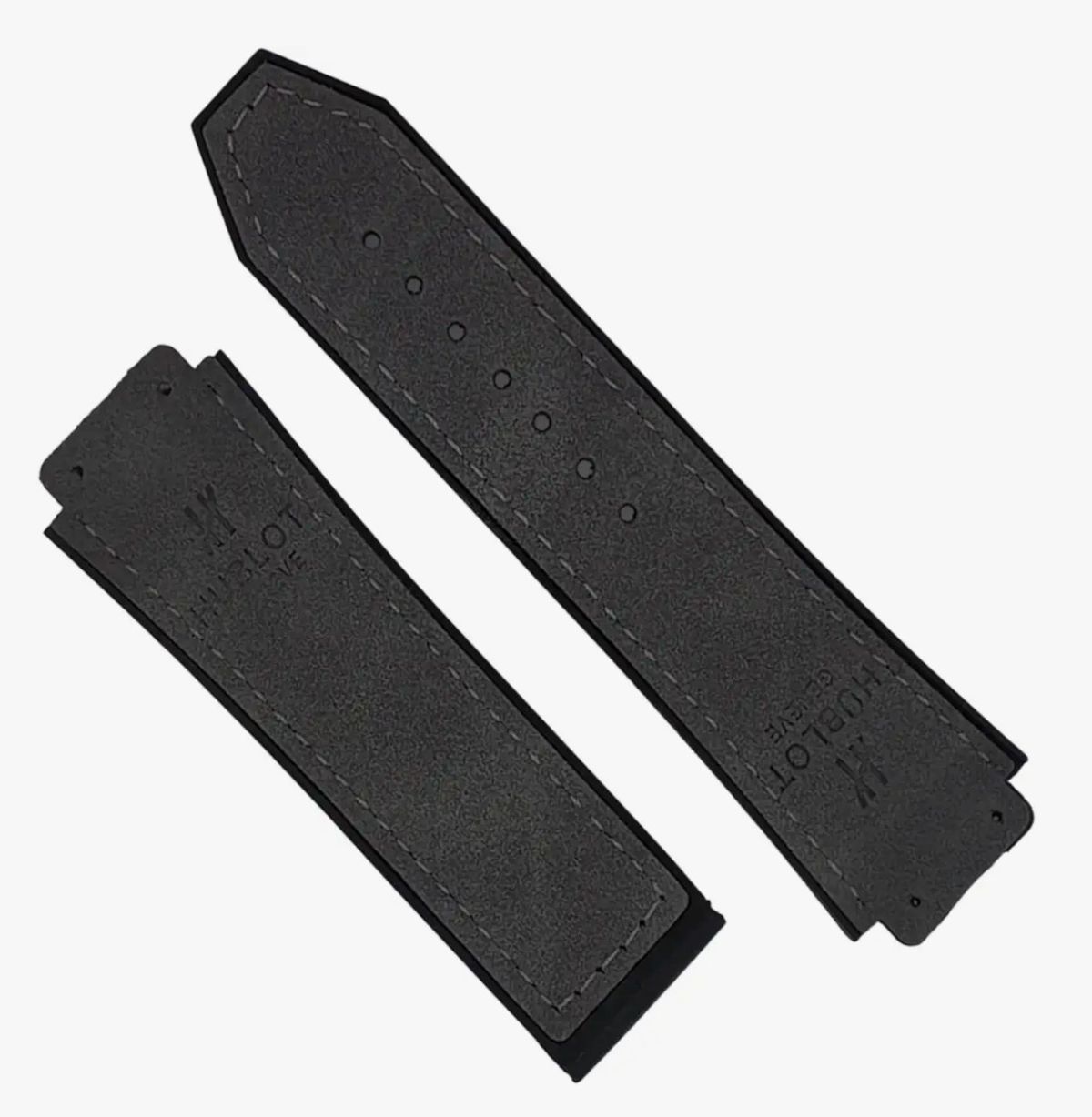 Bharasoft Hub gry 25 mm Genuine Leather Watch Strap-image-7