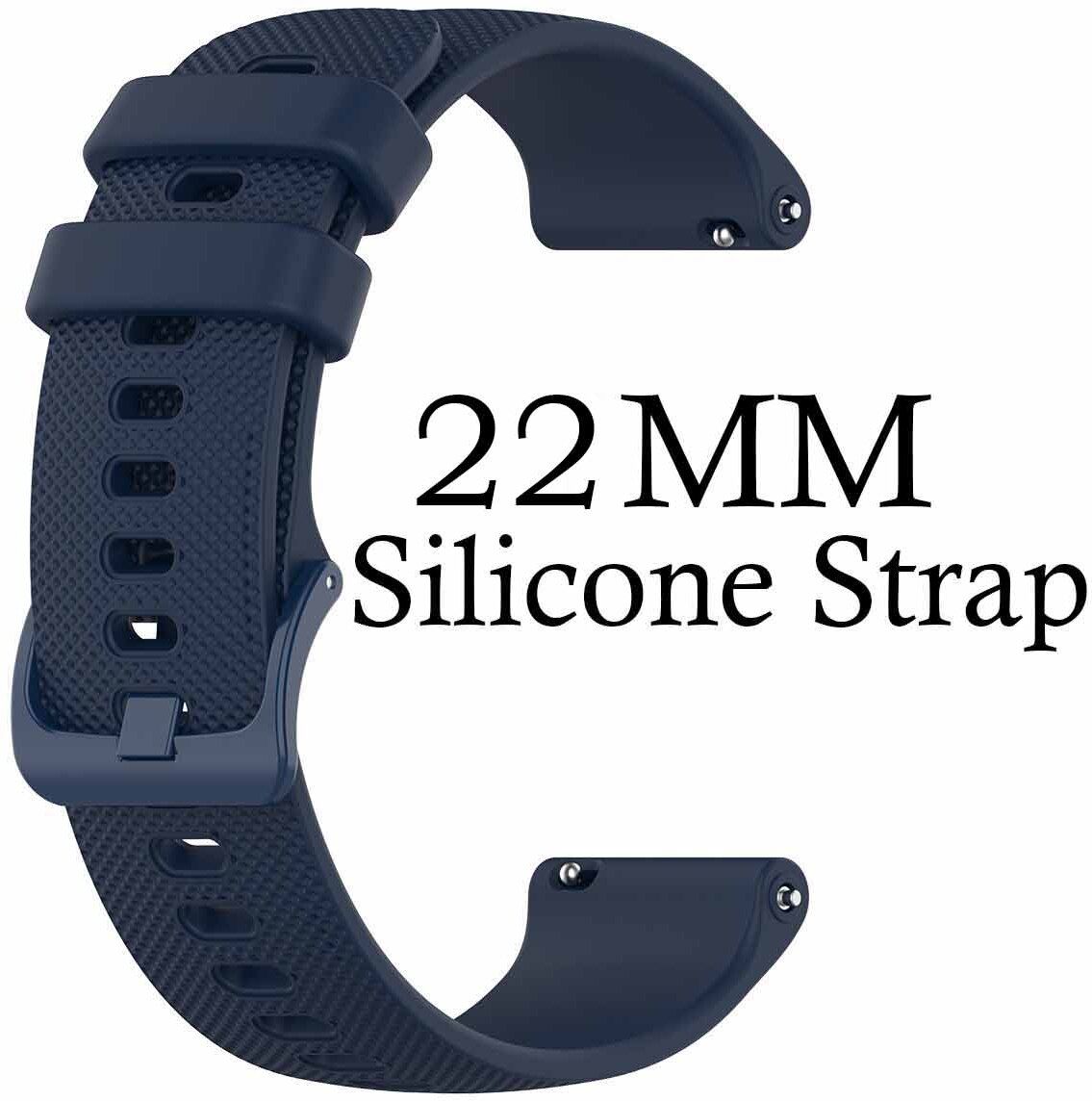 ADAMO Strap Compatible with Amazfit GTS2 Mini,Bip/BipU/Pro/Lite,BipS,Galaxy Active2 22 mm Silicone Watch Strap-image-38