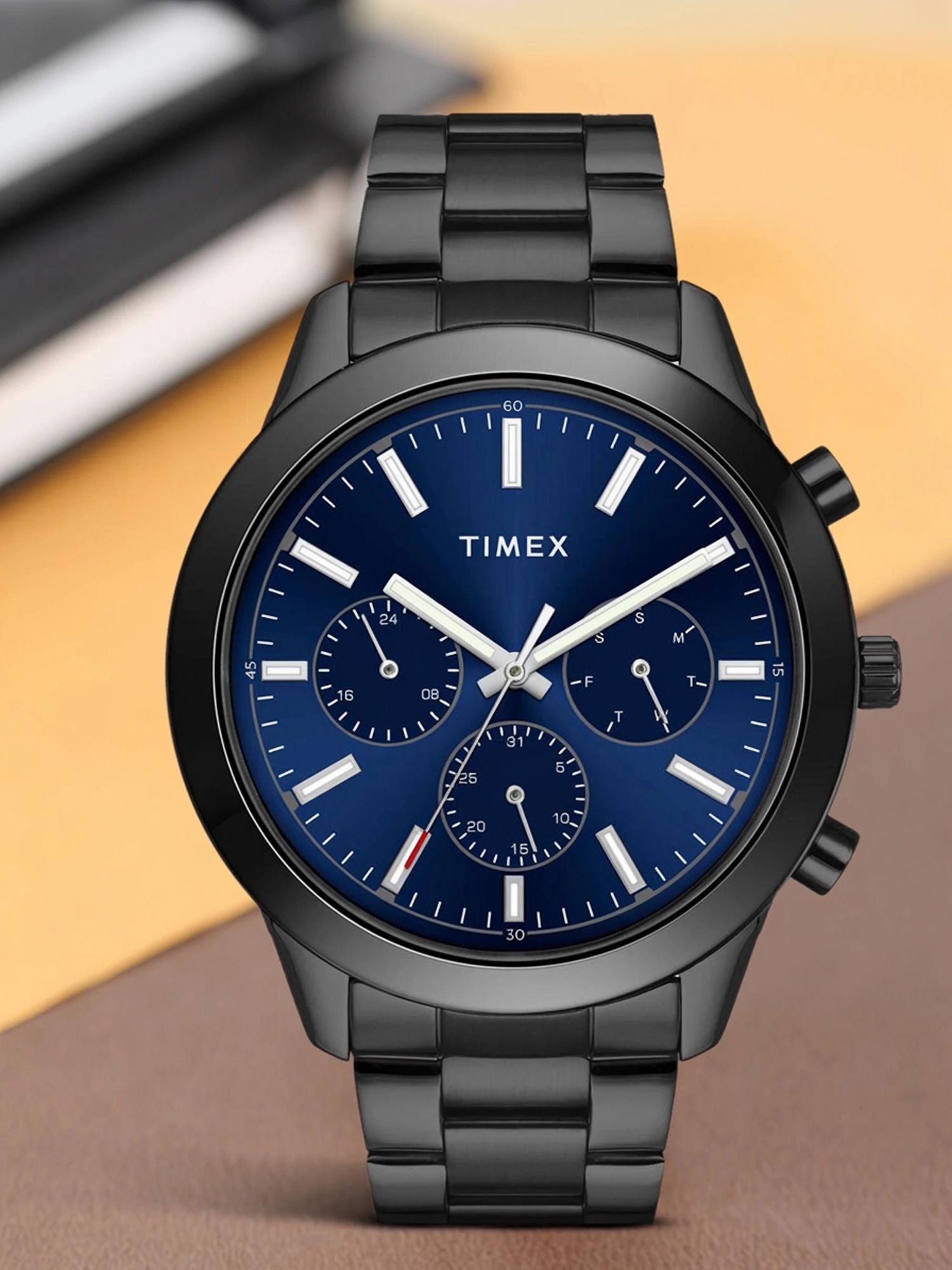 Multi Function Blue Dial Analog Watch - For Men TWEG185SMU09-image-42