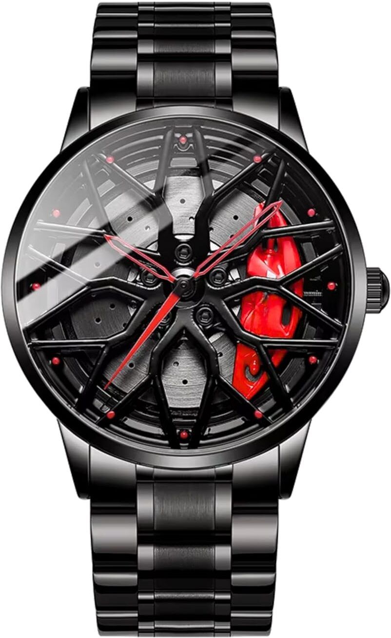 Analog Watch - For Men RED-WHEEL-image-20