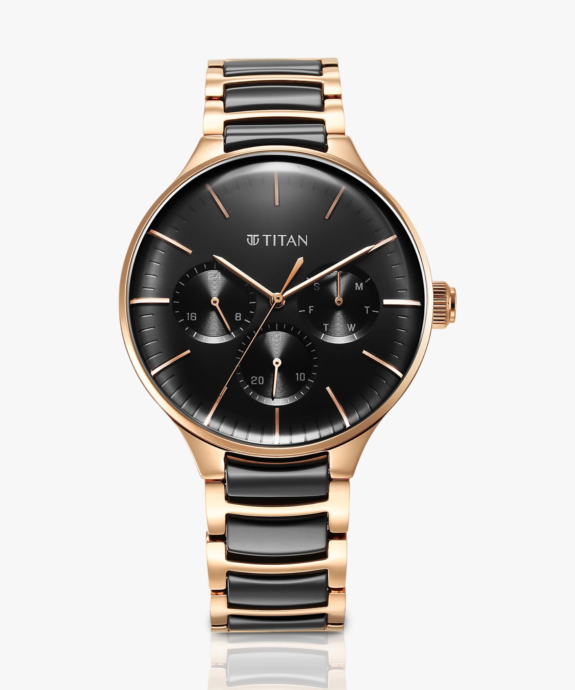 Titan Ceramic Fusion Analog Watch- For Men NT90148KD03-picture-13