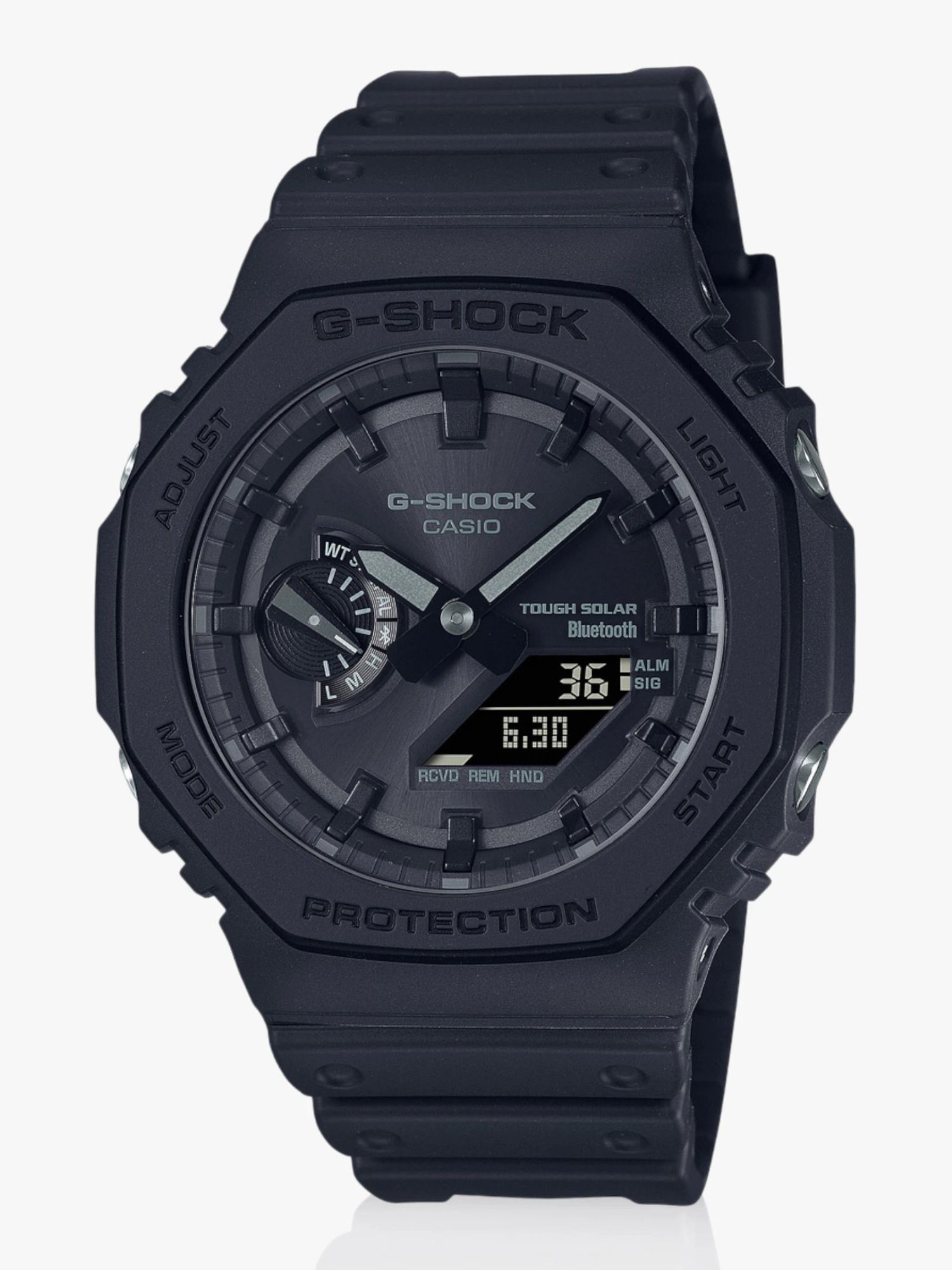 G-Shock Black Dial Resin Strap Analog-Digital Watch - For Men G1242 (GA-B2100-1A1DR)-image-4