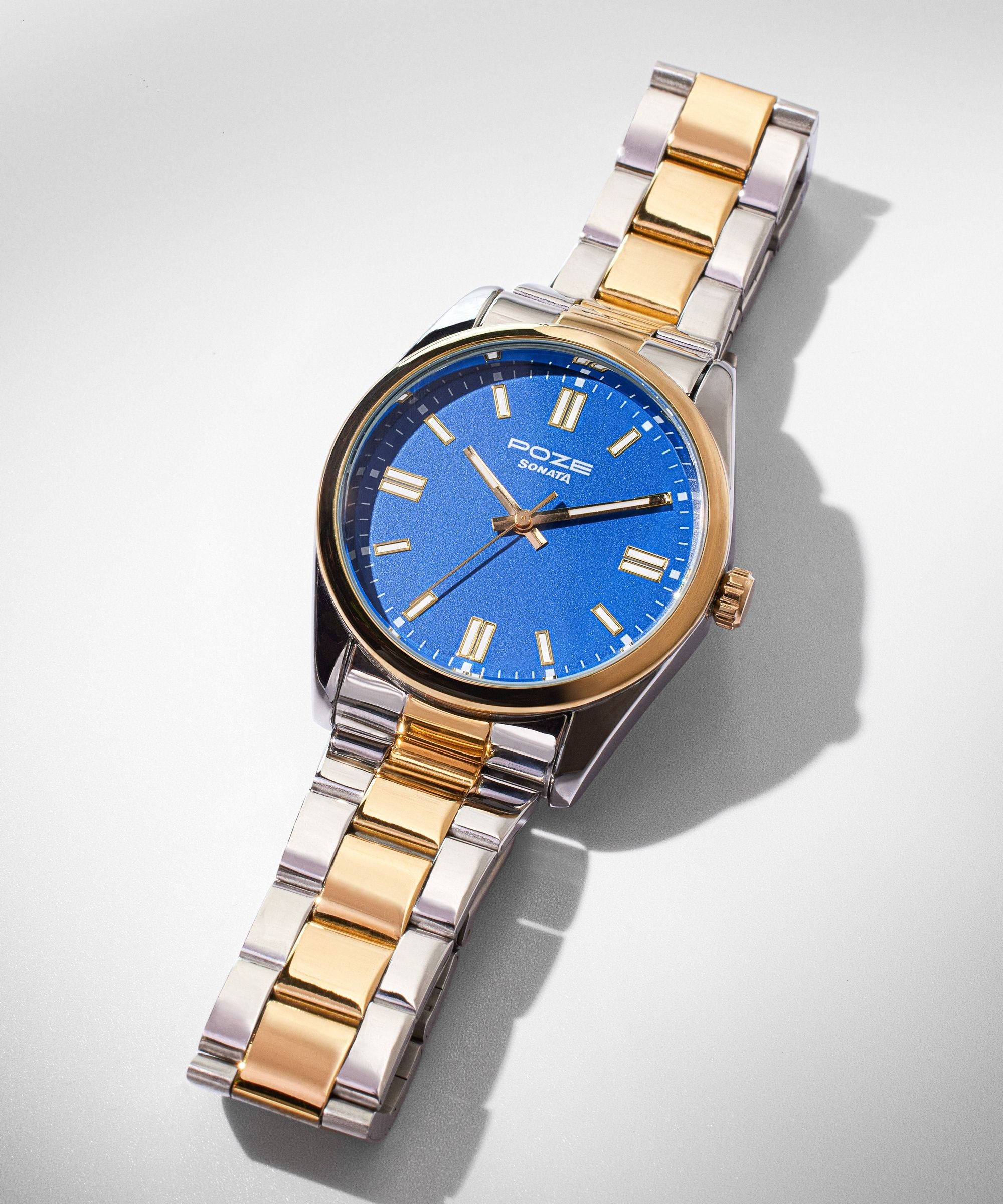 sonata Poze - Metal Analog Watch - For Men SP70033BM01W-picture-39