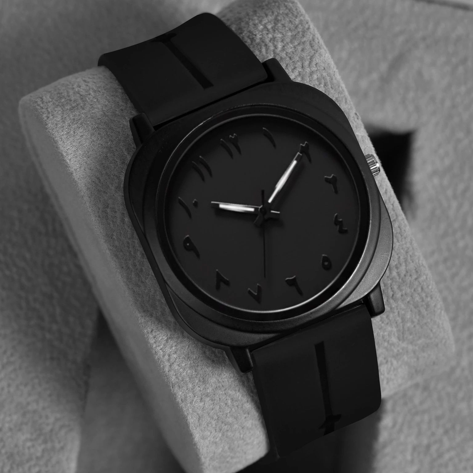 Black case Watch with Sleek Matte Case and Modern Slicon Strap for men Analog Watch - For Men Black case Watch with Sleek Matte Case and Modern Slicon Strap for men-image-1