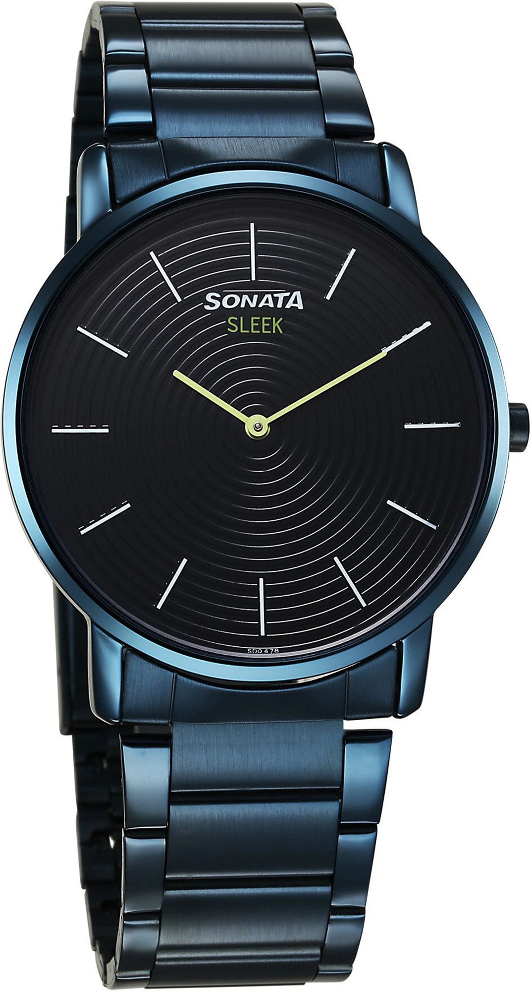 sonata Analog Blue Dail With Blue Stainless Steel Strap Analog Watch - For Men 7152QM01|7152QM01|7152QM01-picture-3