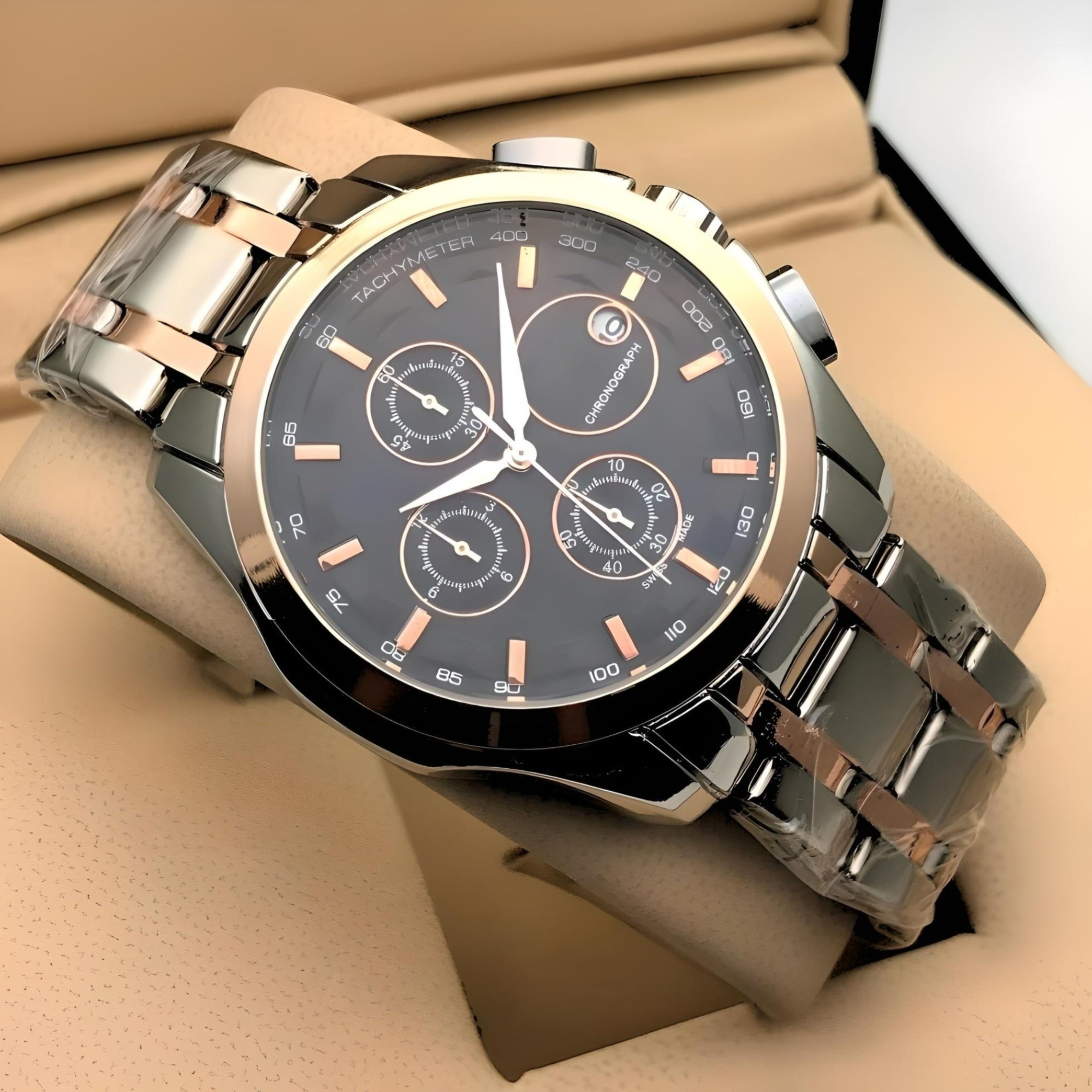 evrglow NO Analog Watch- For Men Stainless steel strap Analog Watch-picture-10