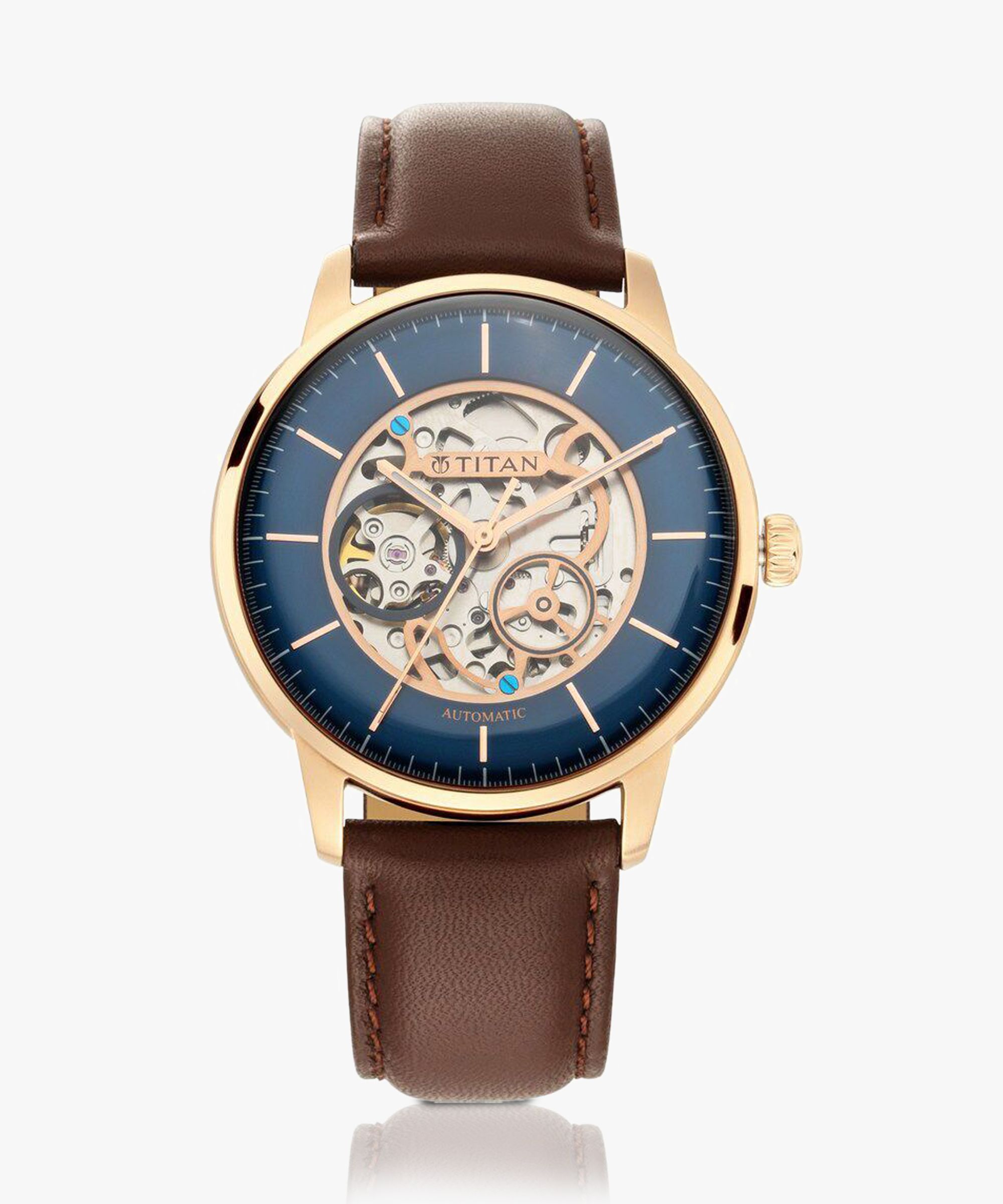 Gents Automatic Analog Watch- For Men NT90110WL02-image-4