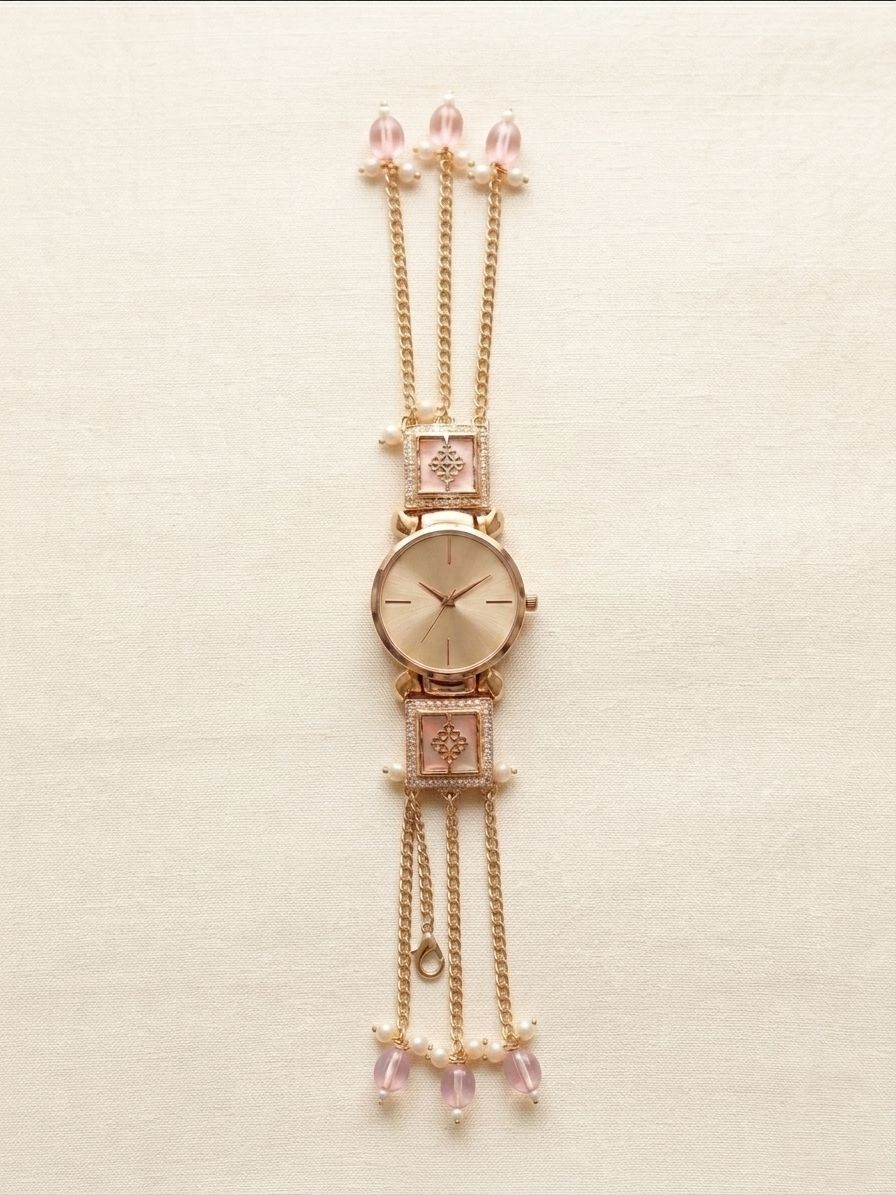 Golden Elegance Jewelry Watch Series Analog Watch - For Women rakshabandhan special watch-image-1