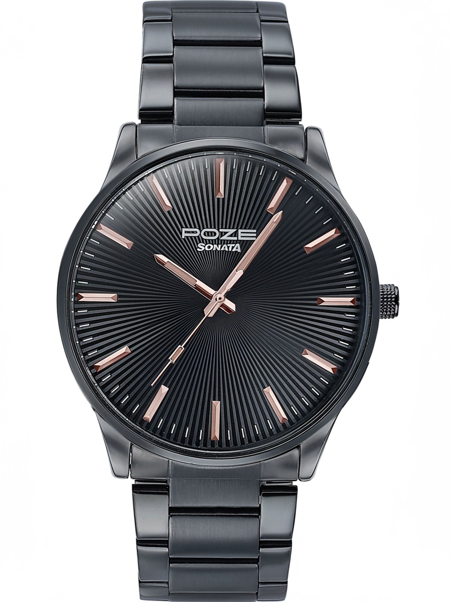 Sonata Poze Noir Storm Quartz Black Round Dial Men's Watch Analog Watch - For Men SP70053KM01|SP70053KM01|SP70053KM01-picture-12