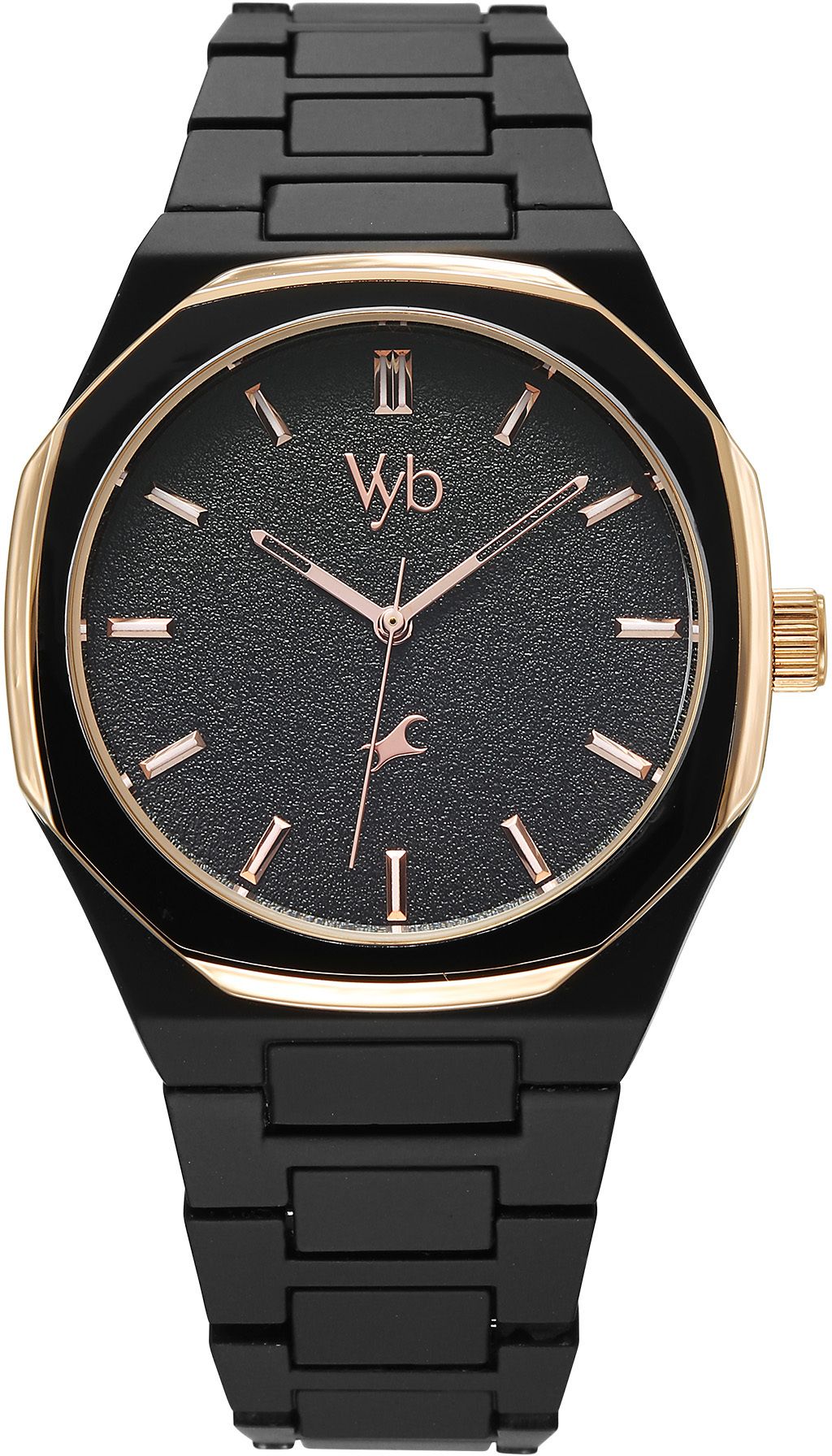 Fastrack Vyb 6.0 Hustler Quartz Black Shaped Dial Men's Watch / Analog Watch - For Men FV30027KM01W-image-41