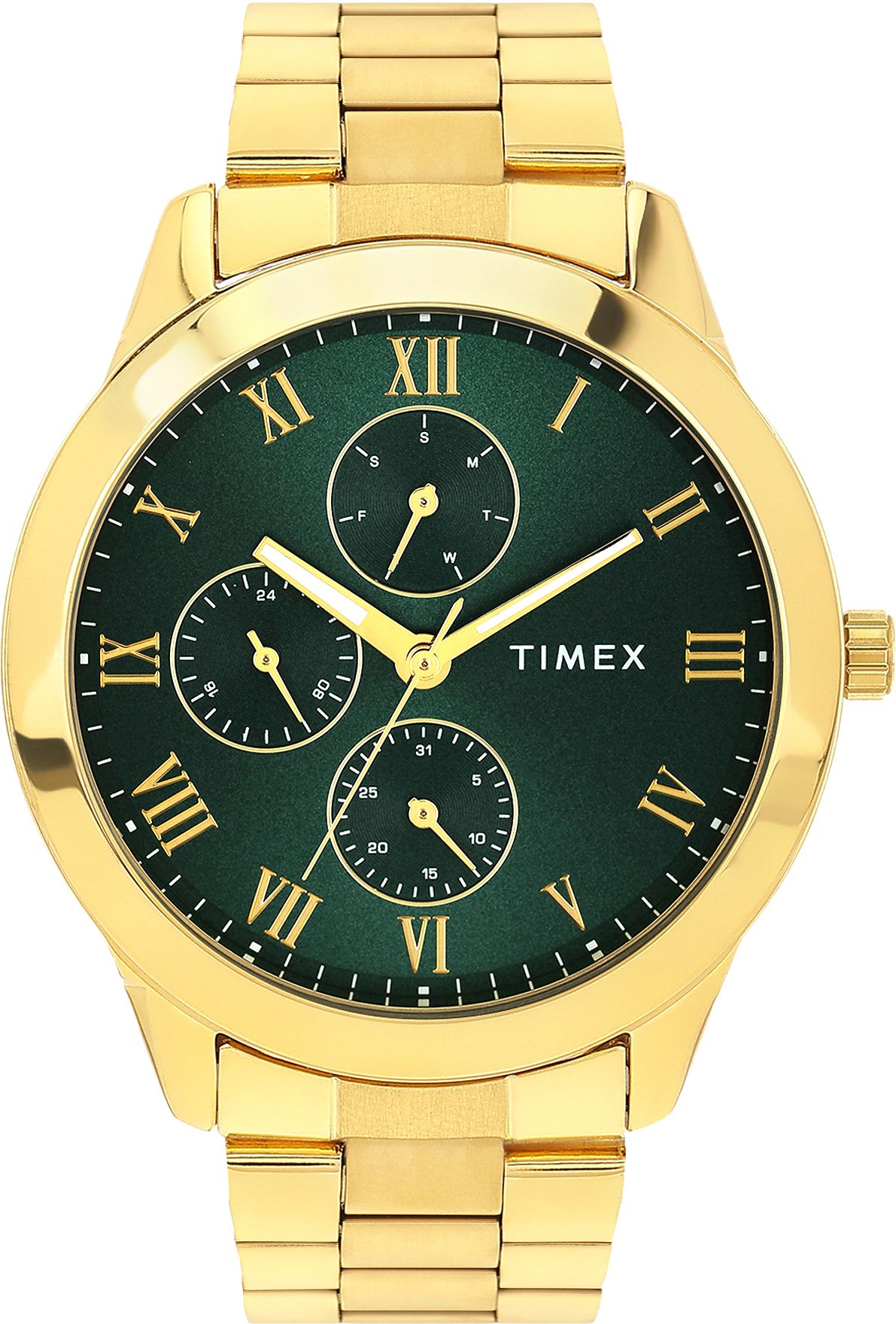 timex Green Round Dial Quartz Analog Watch- For Men TWEG18527-picture-16