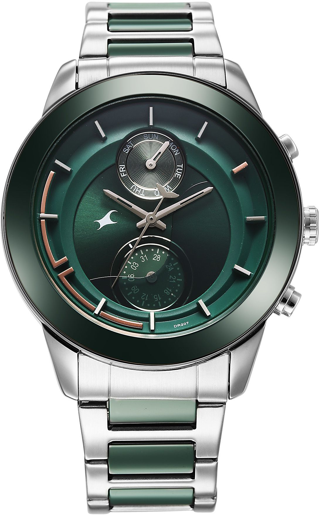 Fastrack Oceanyx - Ceramic Quartz Green Round Dial Men's Watch / Analog Watch - For Men 3304KD04-picture-14