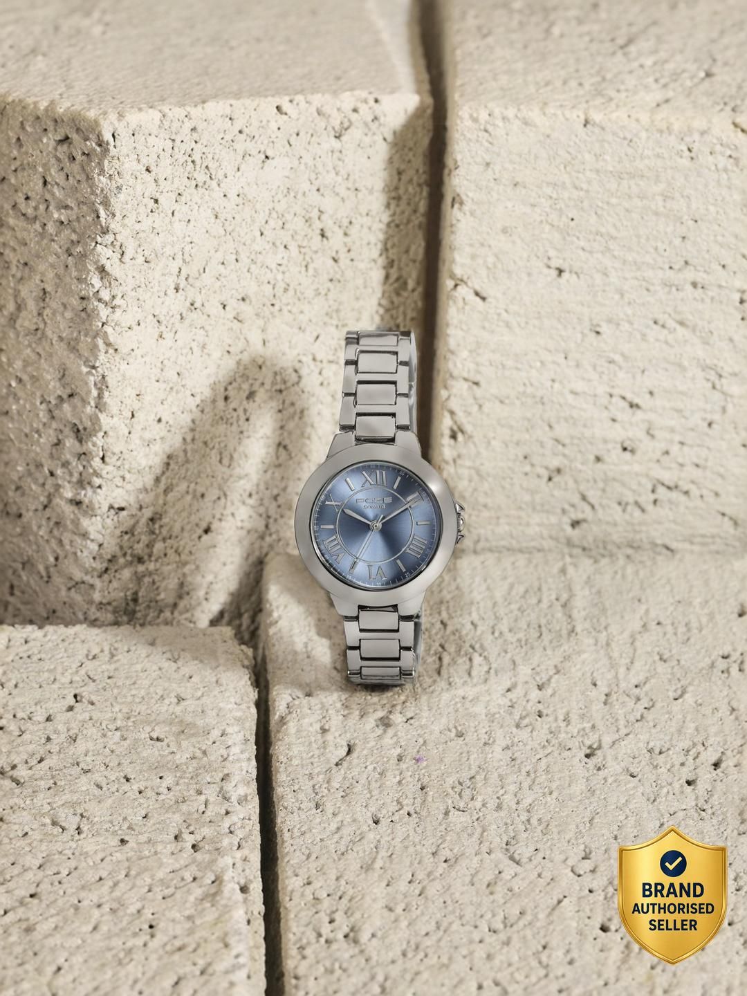 Sonata Poze 8 Quartz Blue Dial Silver Alloy Strap Analog Watch - For Women SP80158SM01W-picture-17