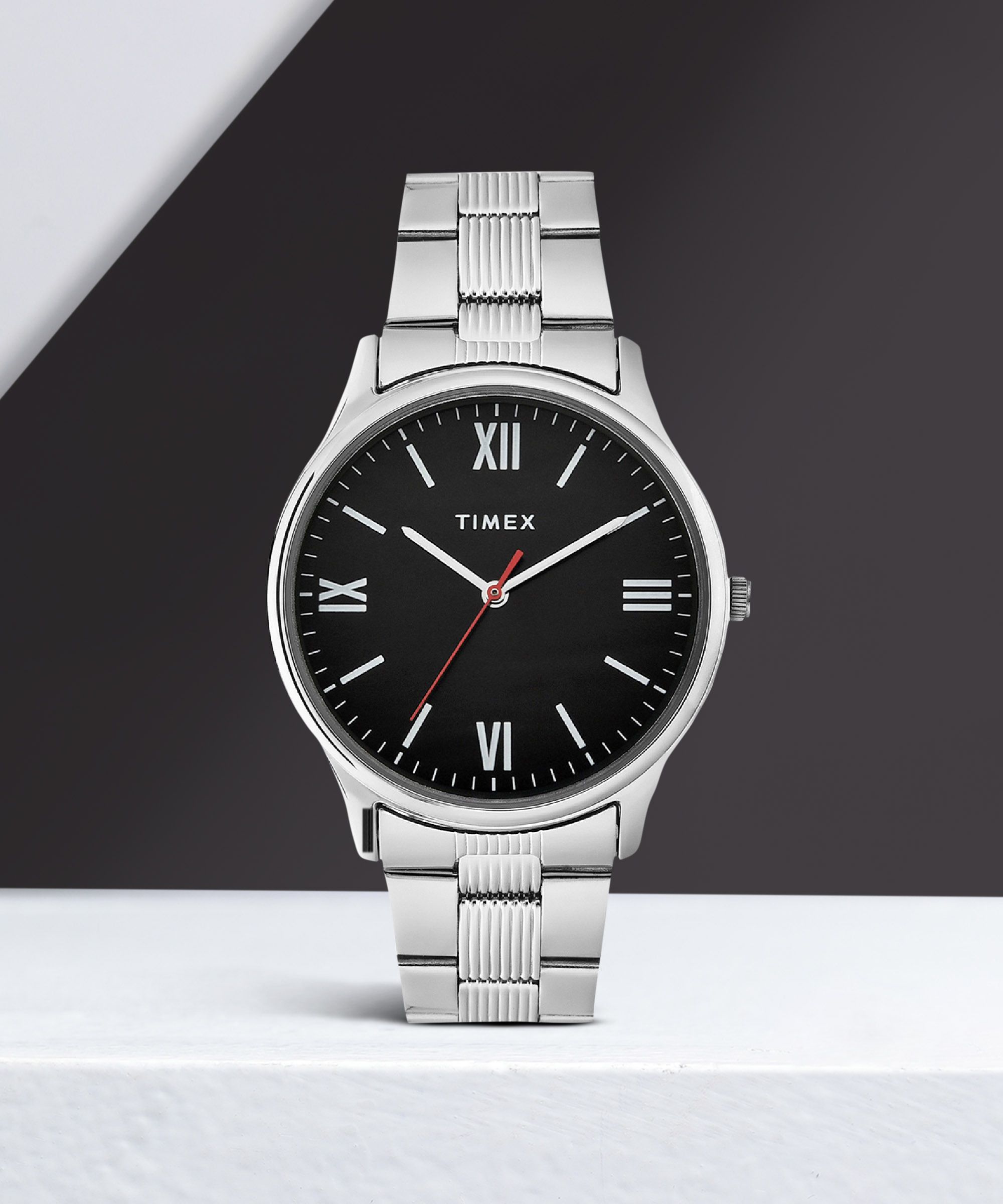 Black Dial Stainless Steel Analog Watch- For Men TW0TG7303