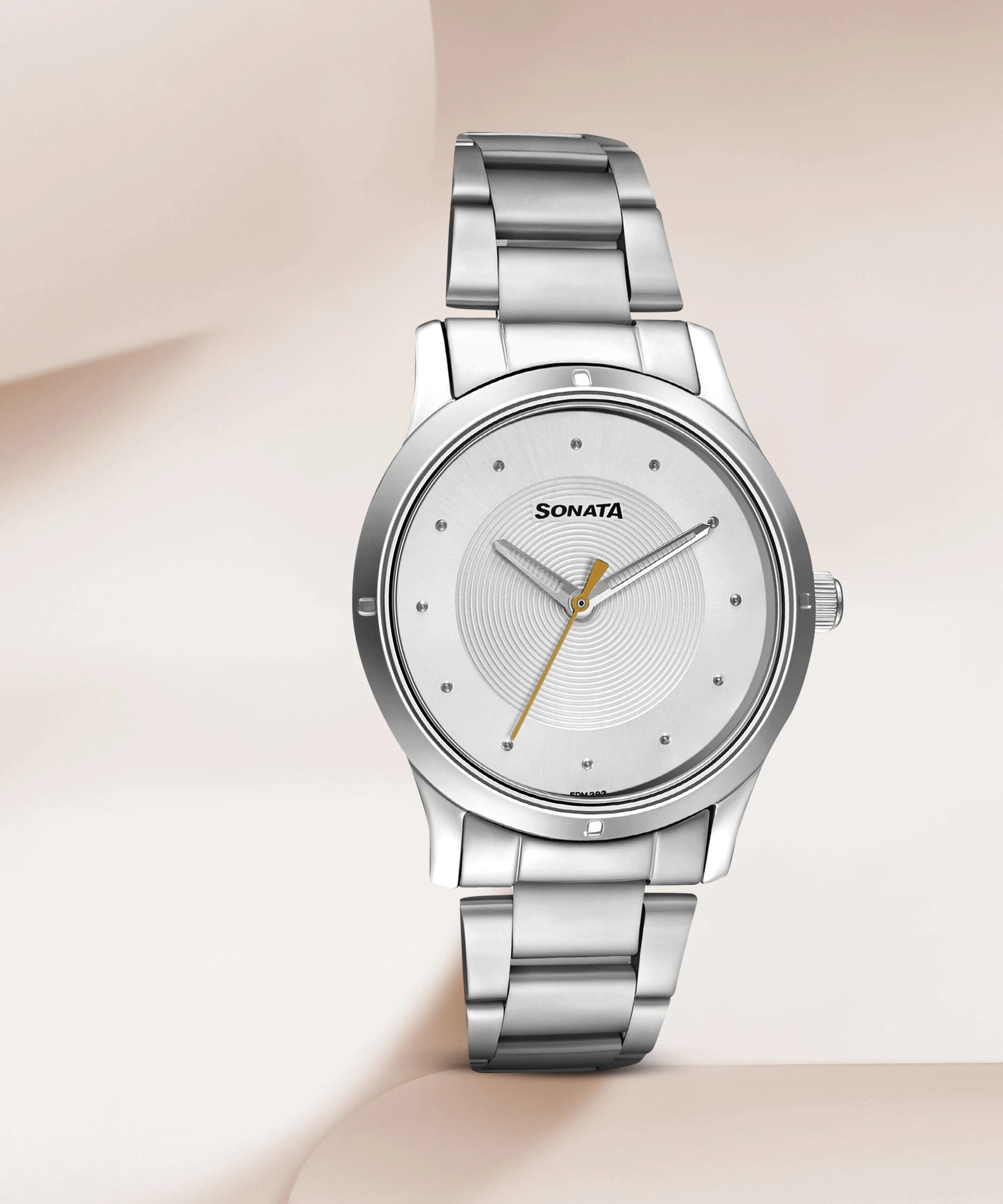 Sonata Women Of Steel Silver Dial Silver Stainless Steel Strap Analog Watch - For Women NS8183SM02-picture-47