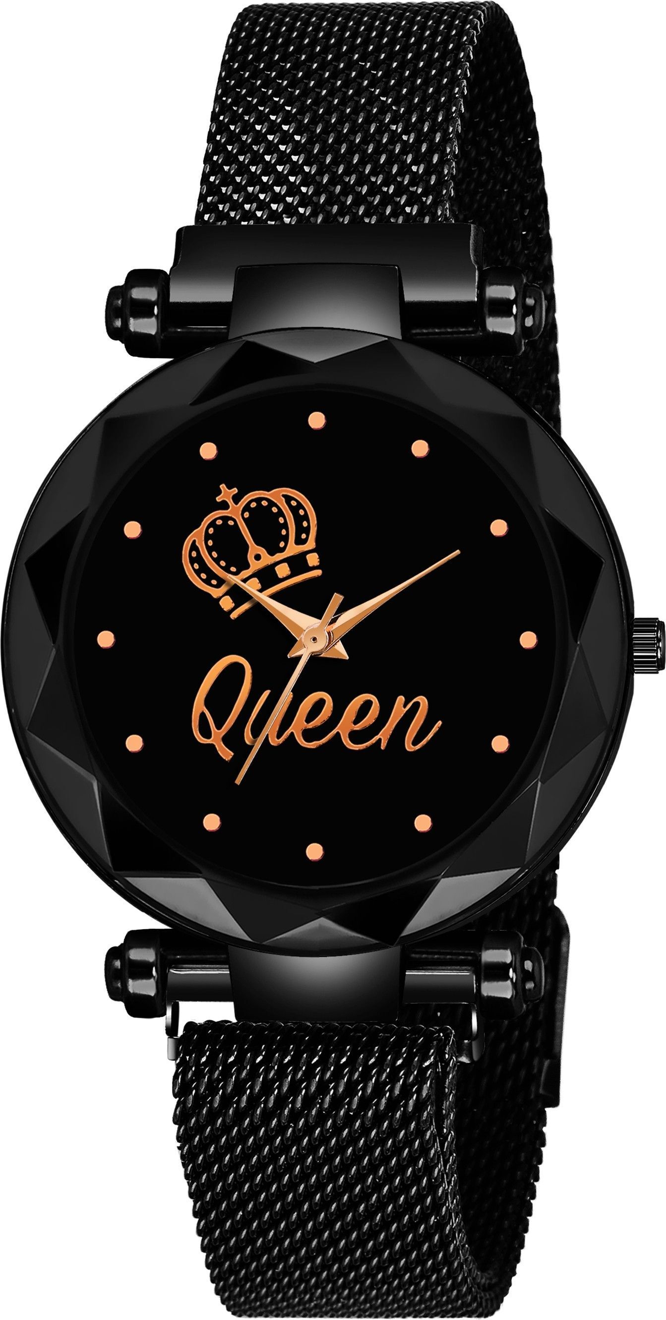 Analog Watch - For Boys & Girls MW_01215 -TAJ Queen Dial Black Magnetic Strap Woman-image-44