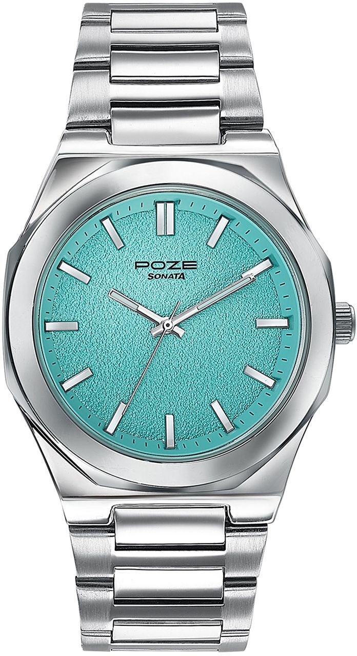 Sonata drop 5 from Poze Quartz Blue Dial Men's Watch / Analog Watch - For Men SP70071SM01