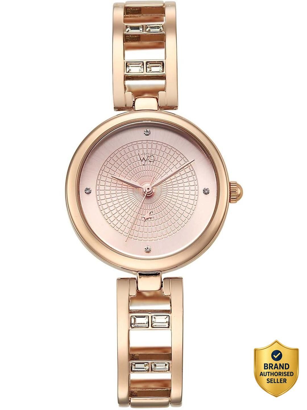 Fastrack Vyb Seeker Quartz Rose Gold Dial Rose Gold Alloy Strap Analog Watch - For Women FV60134WM02W-picture-40