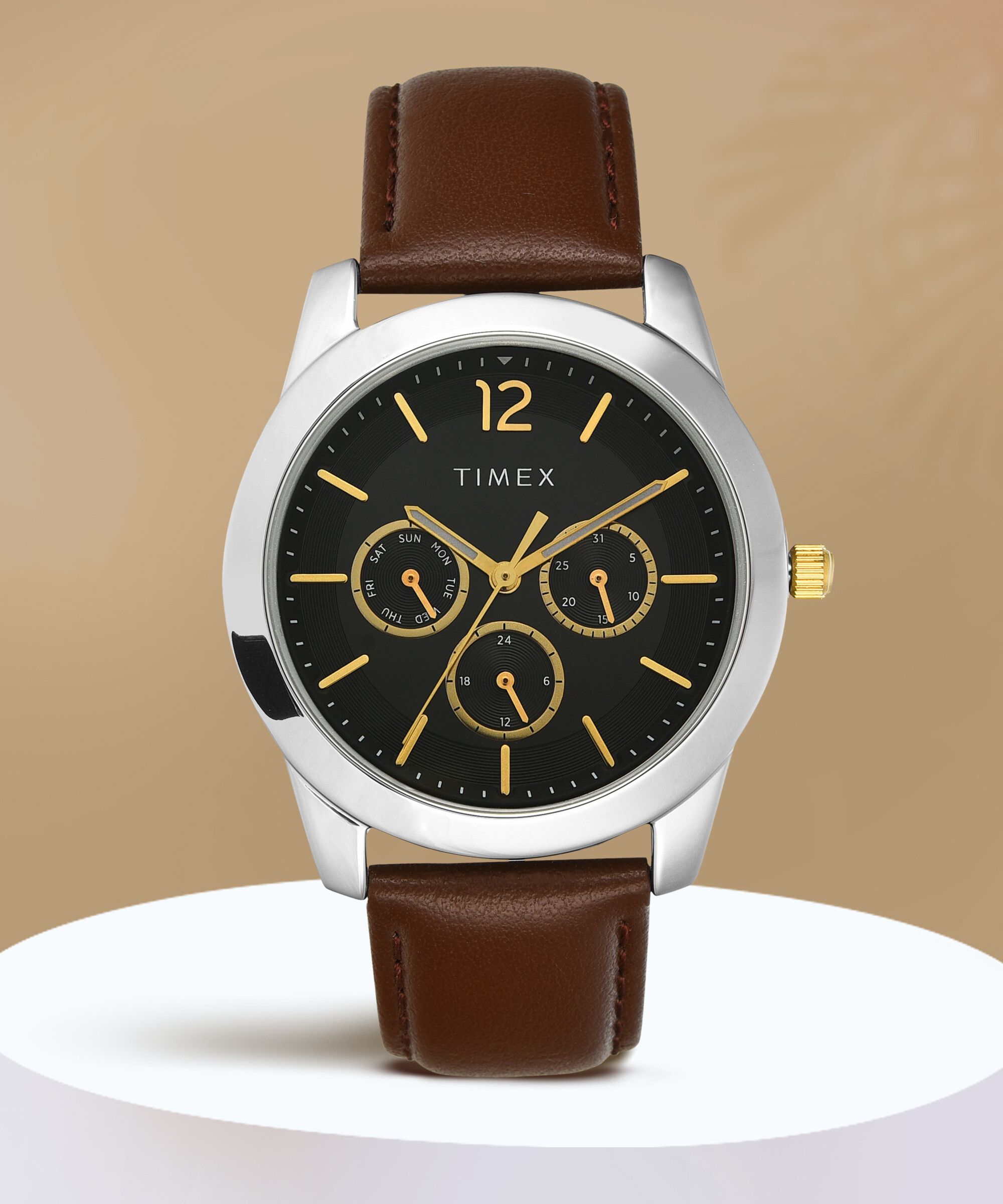 Multi Function Black Dial Analog Watch - For Men TWTG70SMU04-image-20