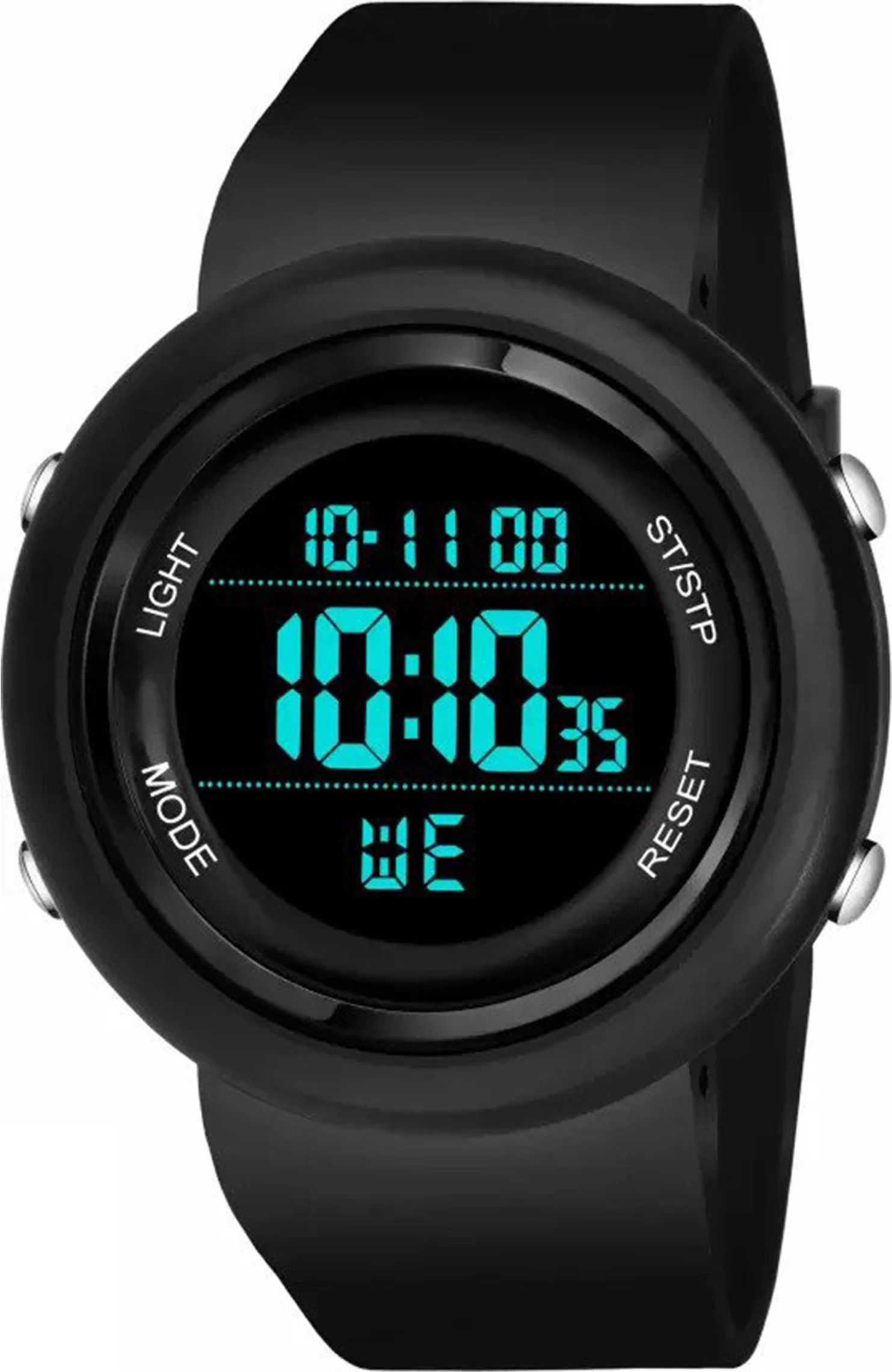 Slim Stylish Sporty Look Semi Water & Shock Resistance Alarm, Function Premium Digital Watch - For Boys New Sport Stylish Digital Black Dial Multi Function Chrono Slim Look-image-14