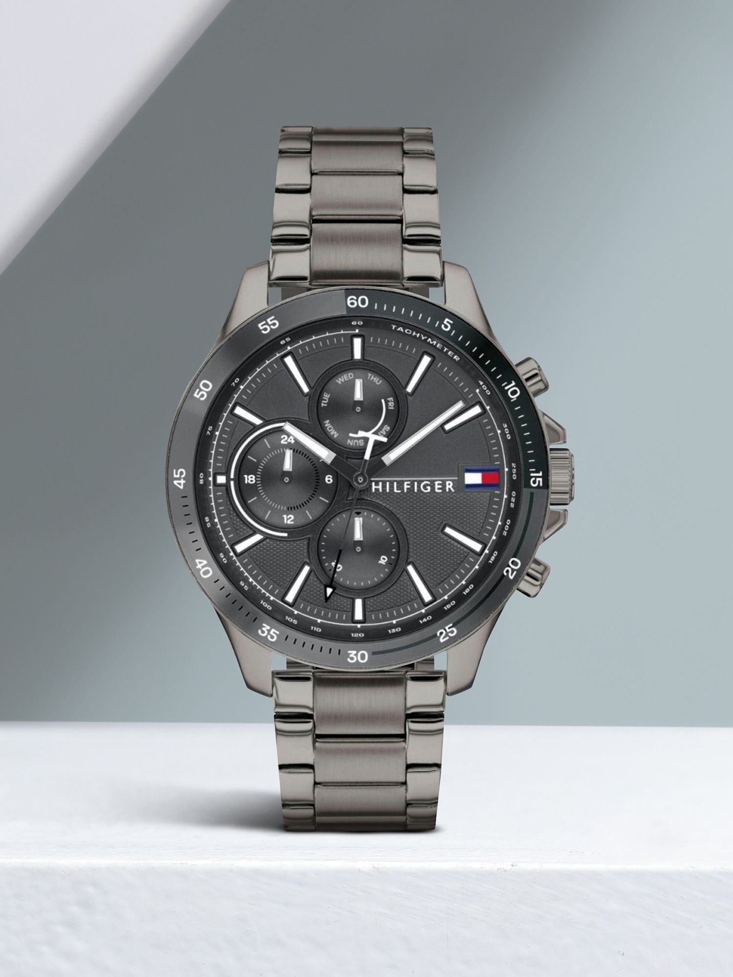 Tommy Hilfiger Multifunction Grey Dial Grey Stainless Steel Strap Analog Watch - For Men NETH1791719,NTTH1791719,NCTH1791719-picture-18