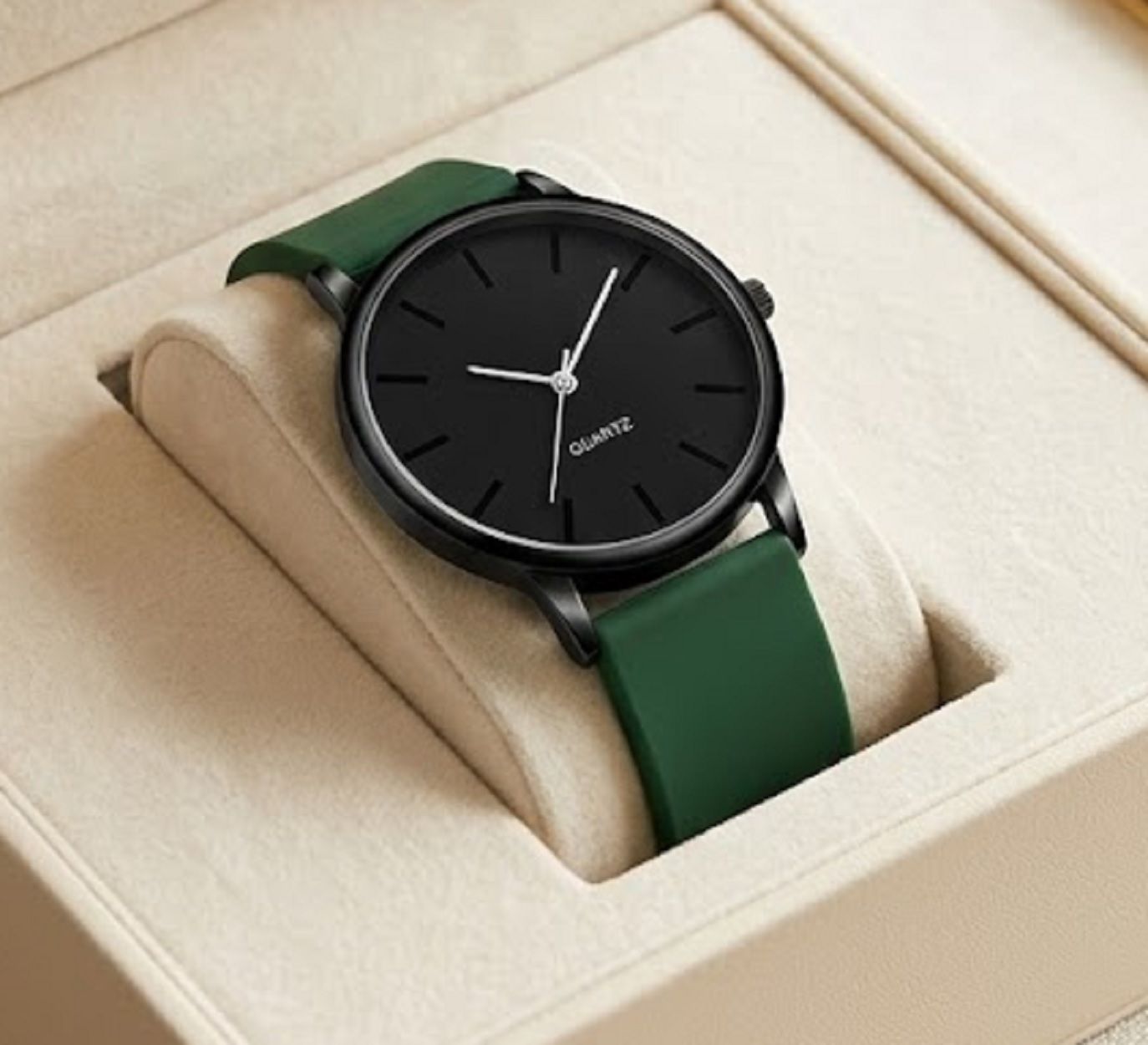 nax Analog Watch - For Men & Women Professional Dial Green Color Silicone Strap Fast Selling Watch-picture-0