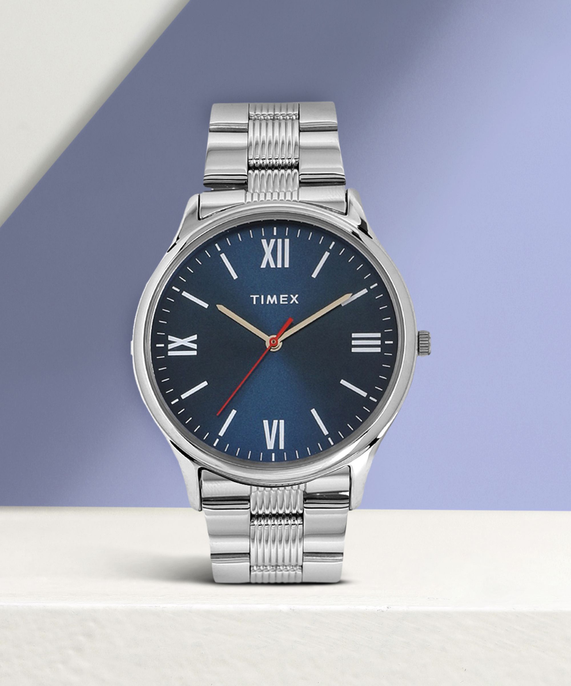 Blue Dial Stainless Steel Analog Watch- For Men TW0TG7304
