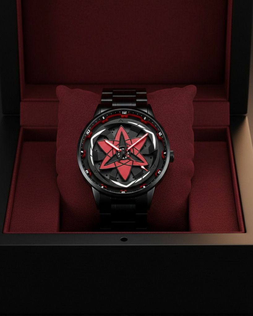 3D Rotating Wheel Hub Watch Analog Watch - For Men & Women TRENDY MEN FASHION 23-image-45
