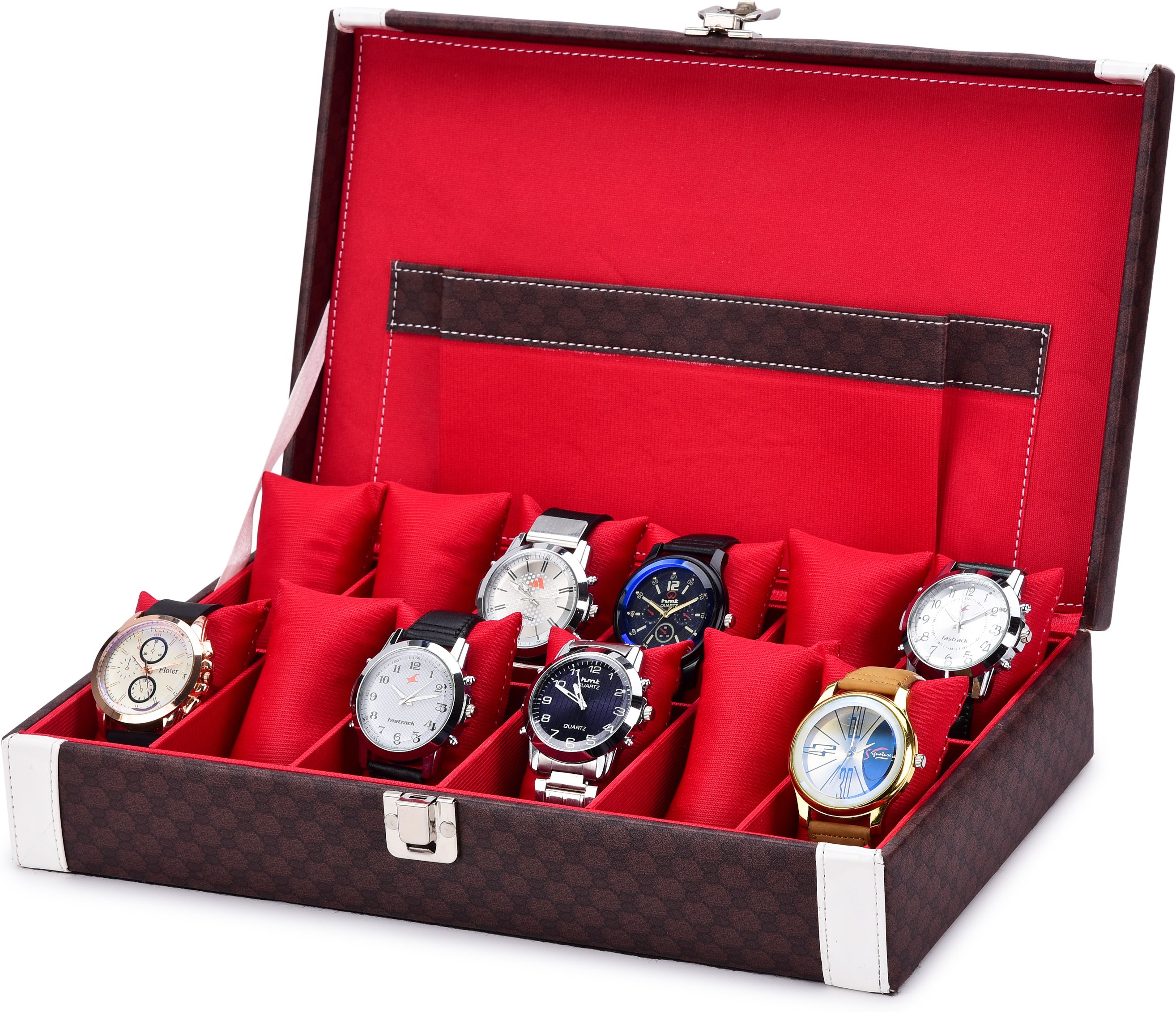 BROUN-RED-W/P-12S Watch Box-image-9