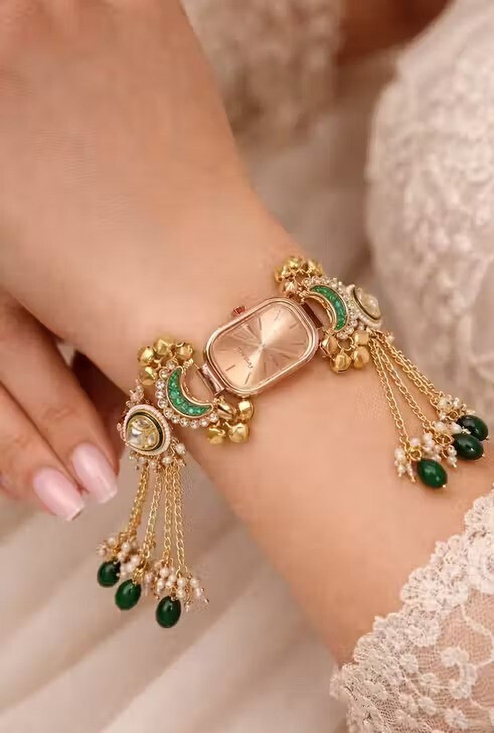 Traditional Ethnic Watch Series Analog Watch - For Women TRD-WCH-GRN-01-image-13