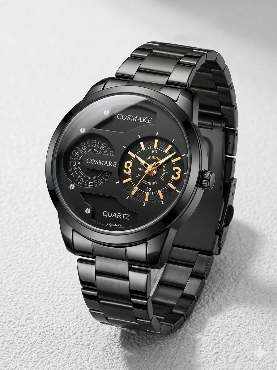 cosmake Analog Watch - For Men Black curren-picture-11