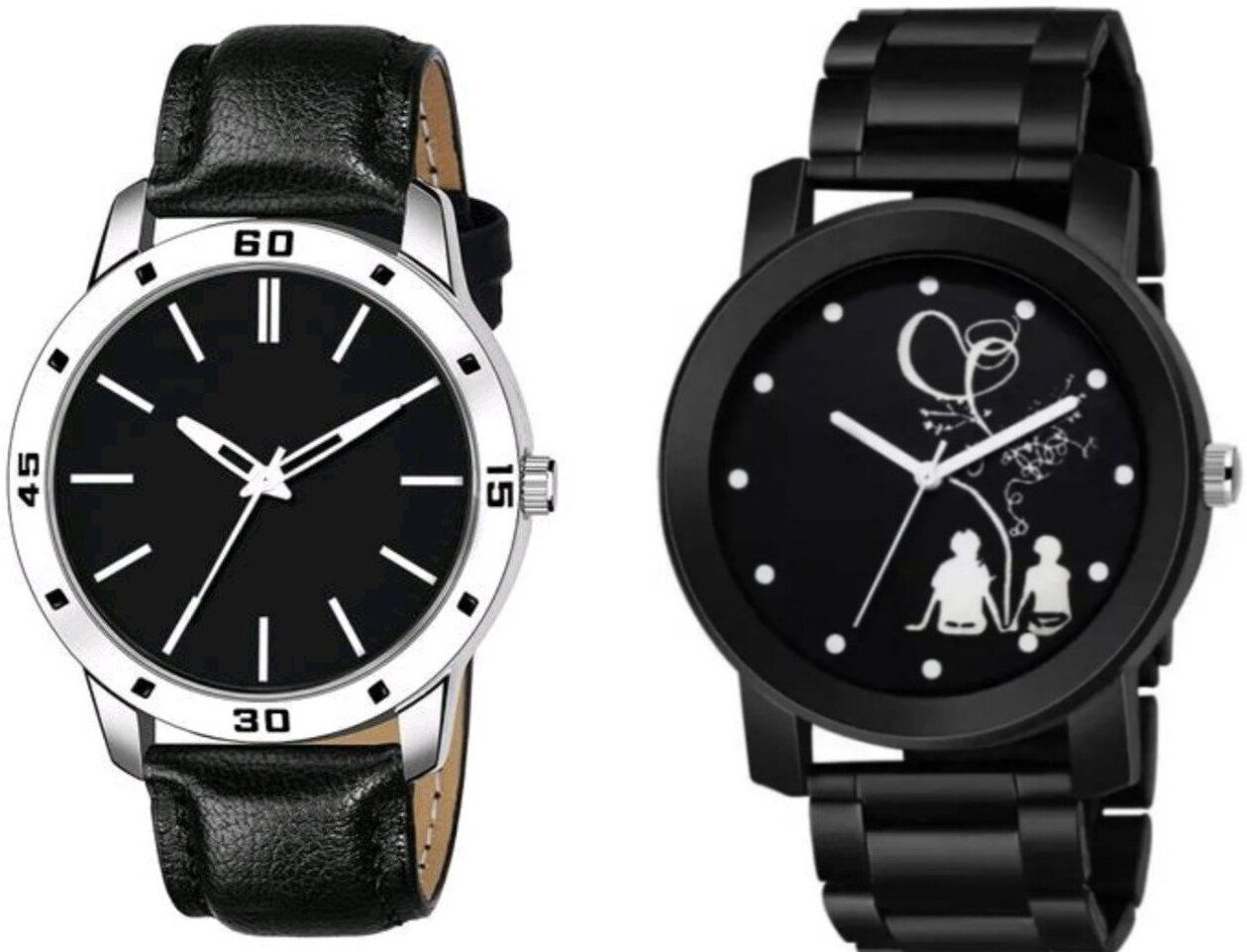 Premium Round Dial Analog Wrist Watch For Men_ Analog Watch - For Men SB_06_Steel-Leather_11-image-13