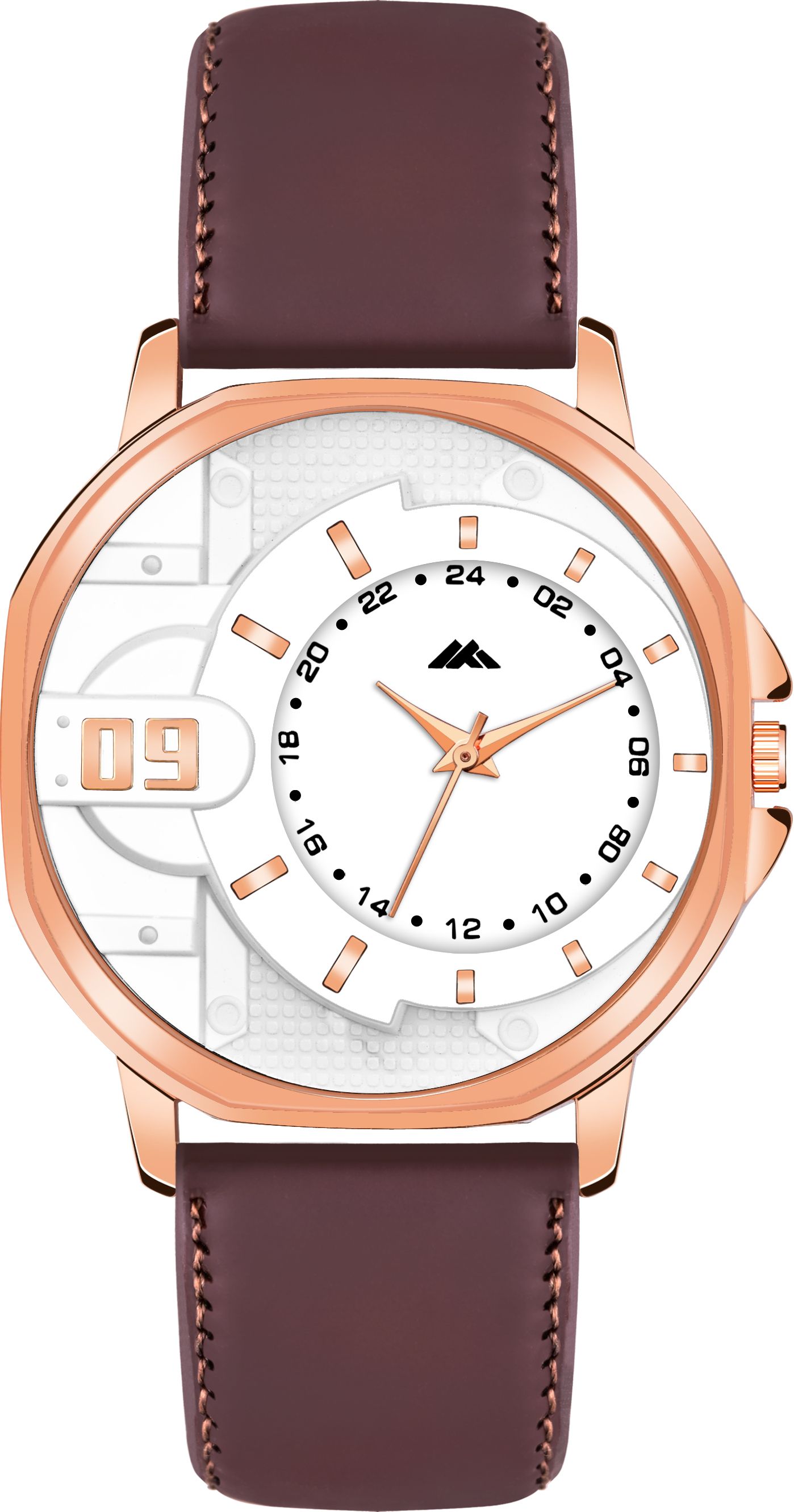 Elite Rose Gold Fusion Collection Analog Watch - For Men AMB-119-image-2