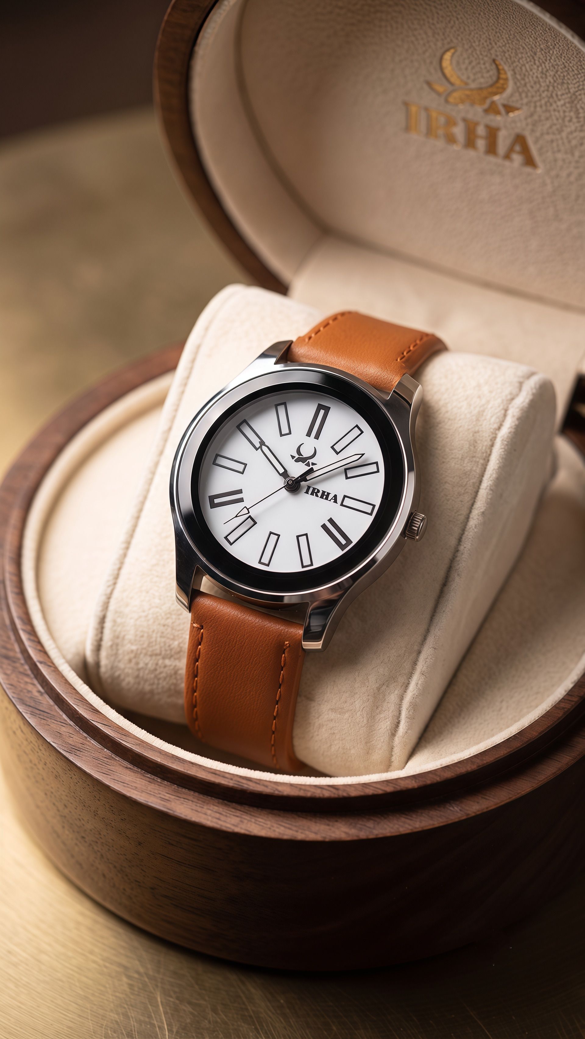 irha Analog Watch - For Women 08_C_LTHR_TAN-picture-1
