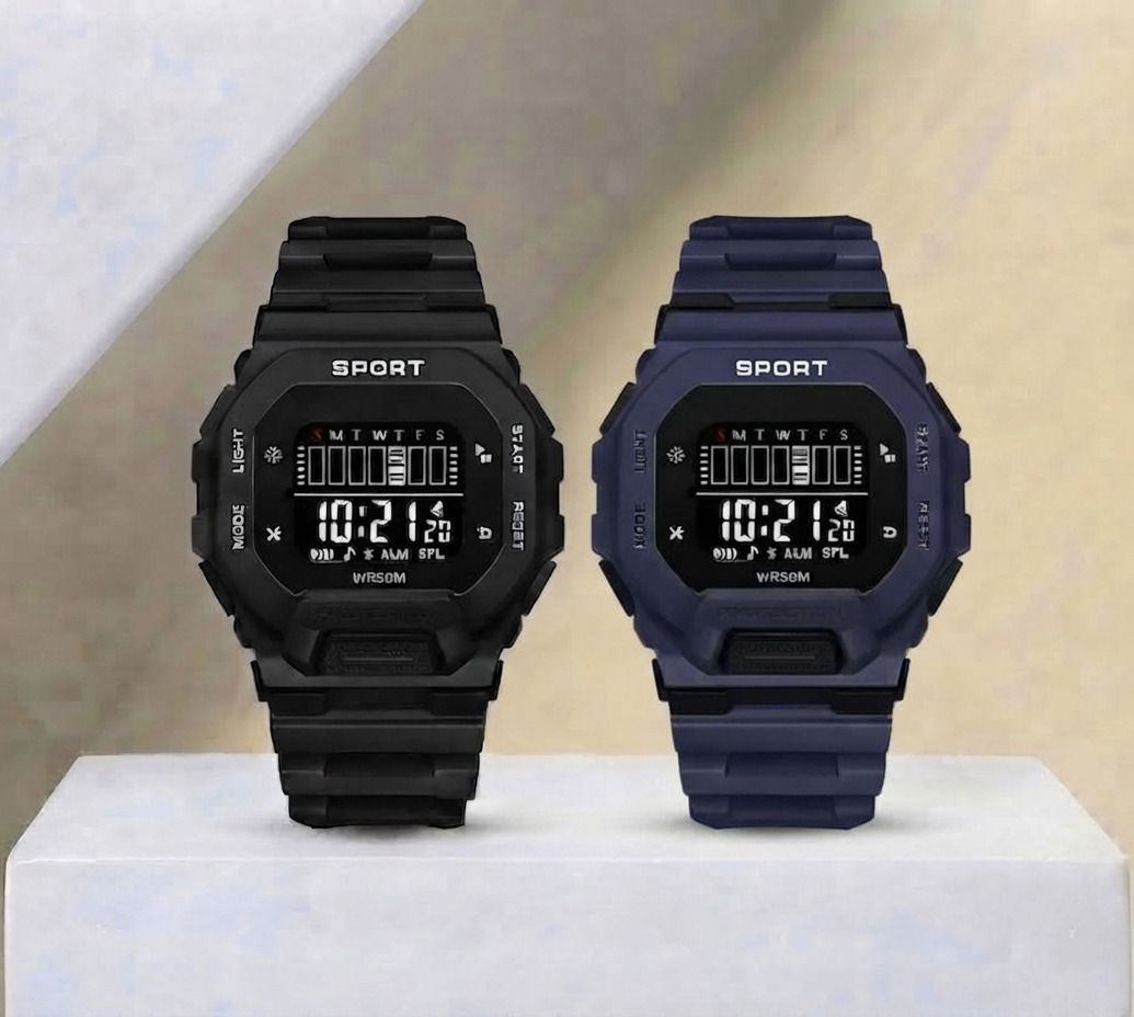 speqta Premium Digital Sports Watch for Men | Square Dial | Digital Watch - For Boys Classic Digital Sports Watch | Men's Everyday Fashion Accessory-picture-12