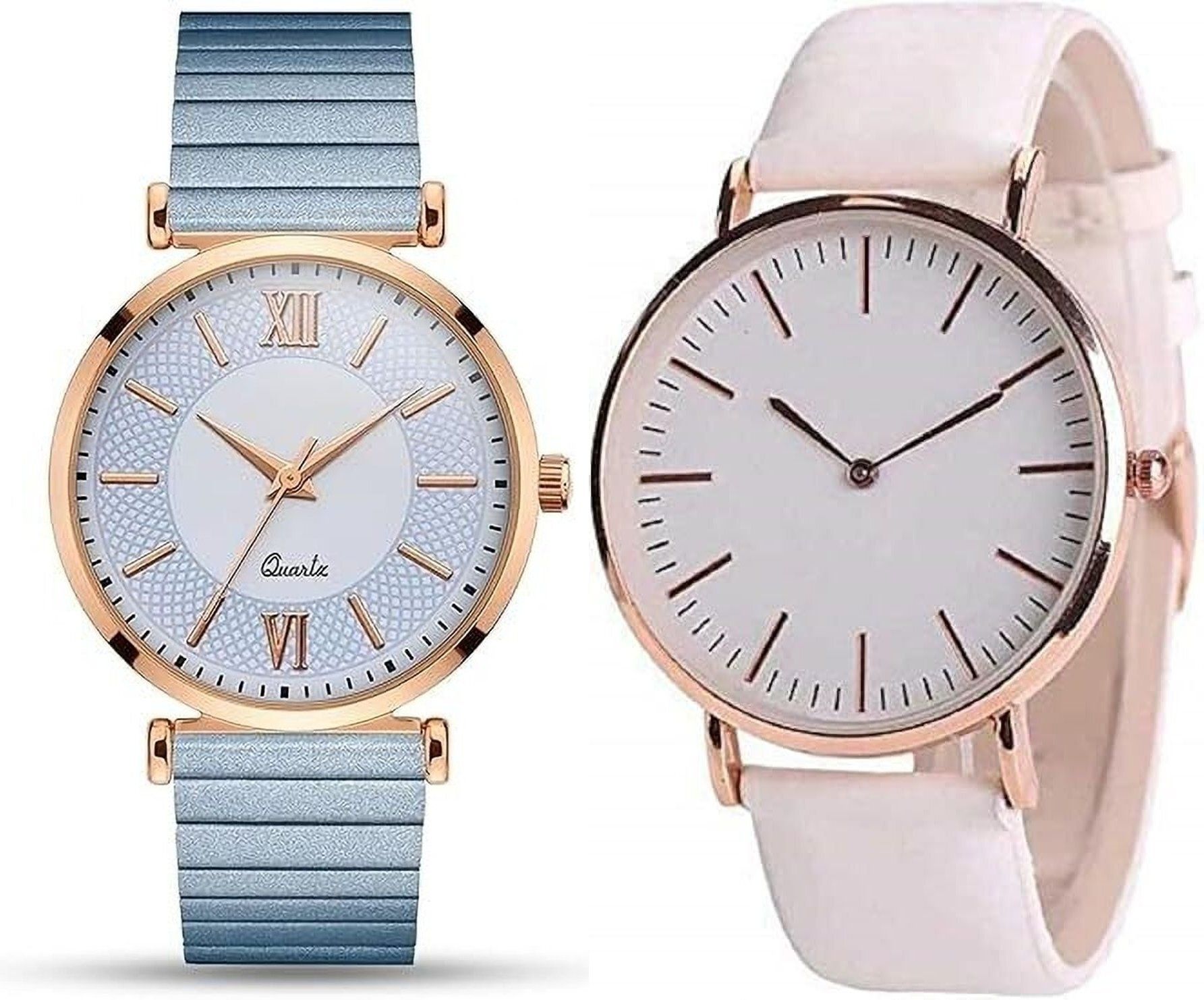 Premium Analog Quartz Wrist Watch Analog Watch - For Girls New blue_color change white-image-43
