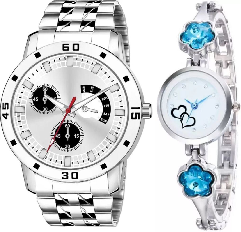 Analog Watch - For Couple Analog Watch - For Boys & Girls Stylish Dial Fashi-image-2
