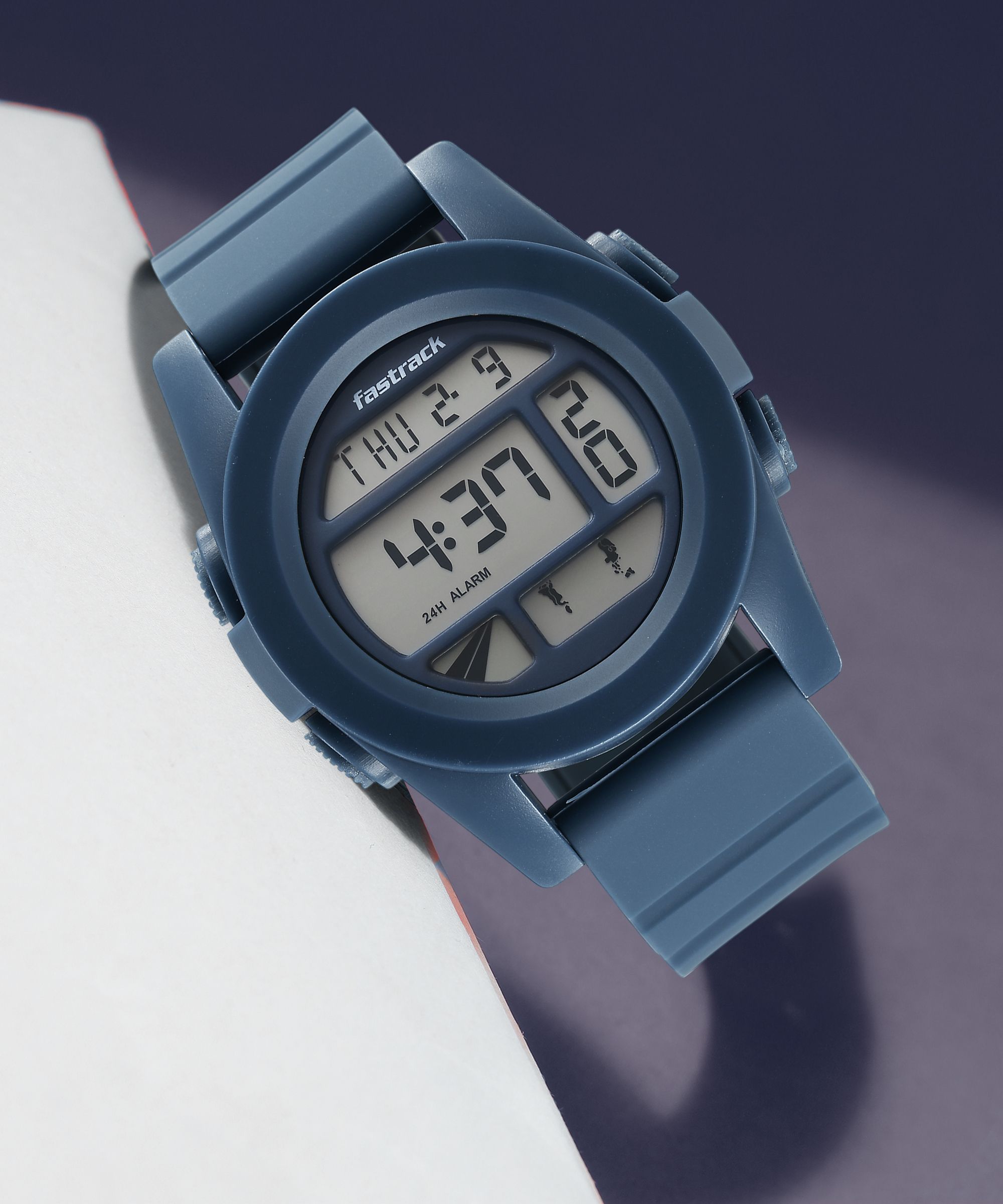 Fastrack StreetStyle Digital Blue Dial Blue Silicone Strap Analog Watch - For Men 38120PP03-picture-39
