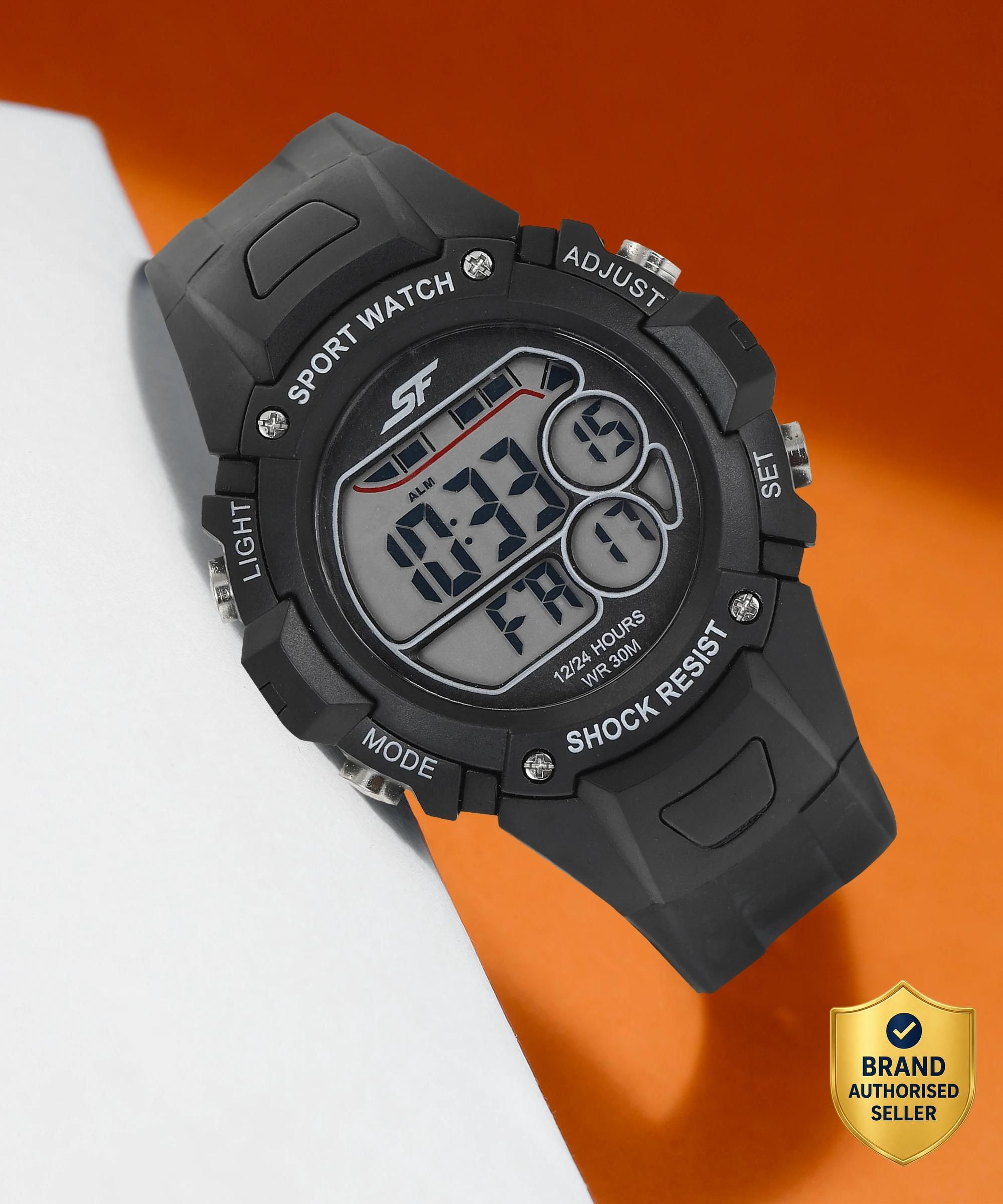 SF Digital Dial Black Polyurethane Strap Digital Watch - For Men NT77111PP02,NU77111PP02-image-11