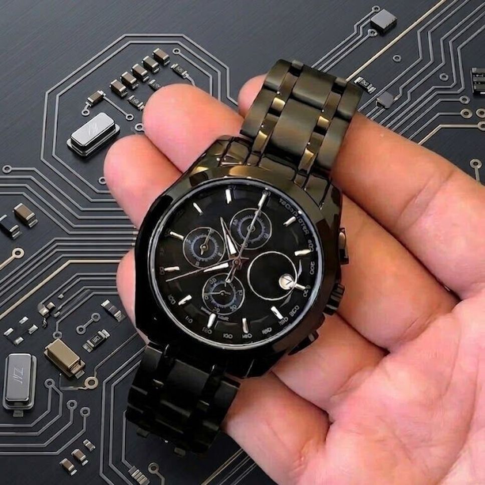 Day & Date Feature Dial Stainless Steel Strap Analog Watch - For Men TSWBB-image-4