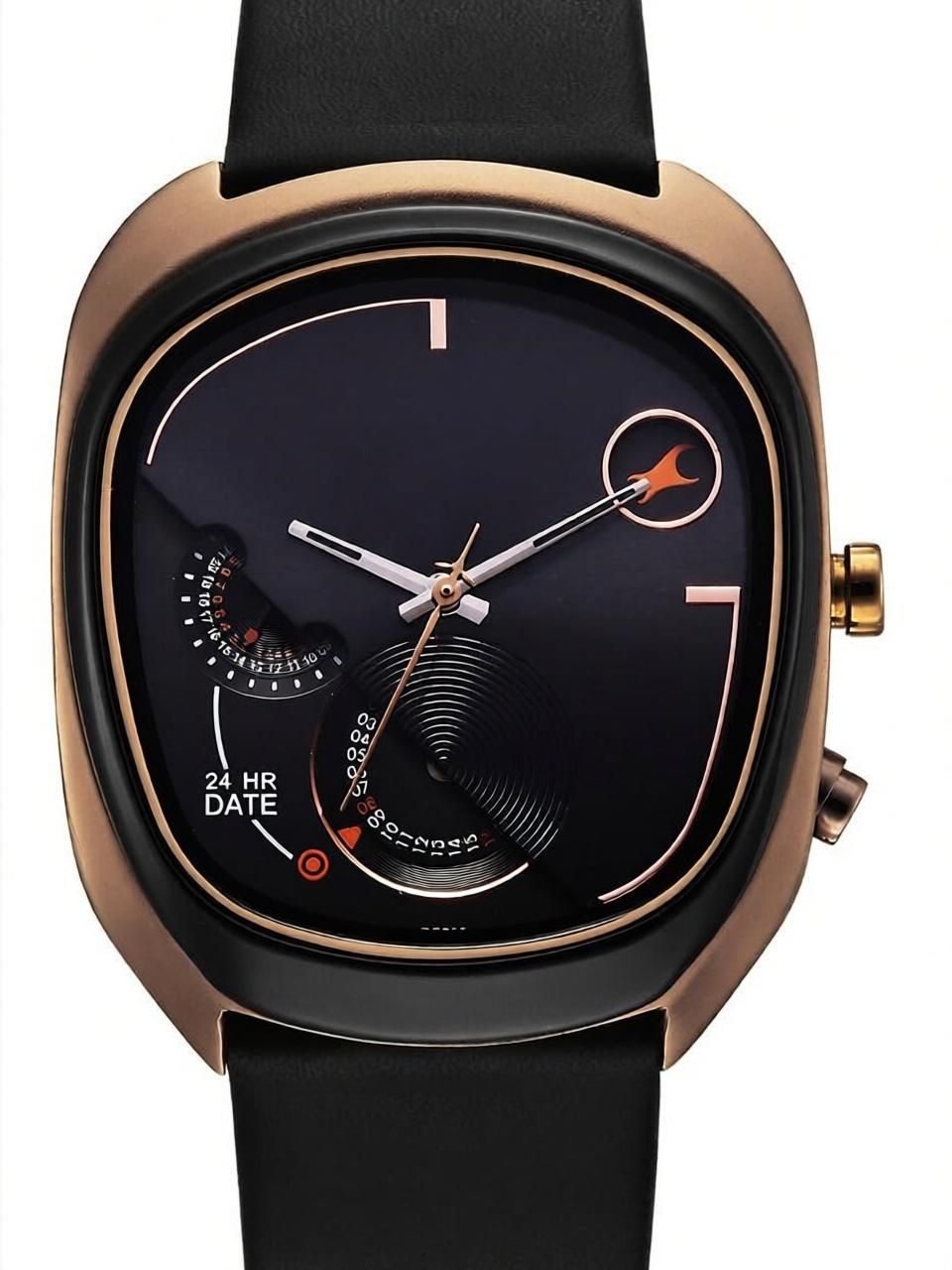 Fastrack UFO Quartz Multifunction Black Dial Watch For Guys / Analog Watch - For Men 3317QL01-picture-24