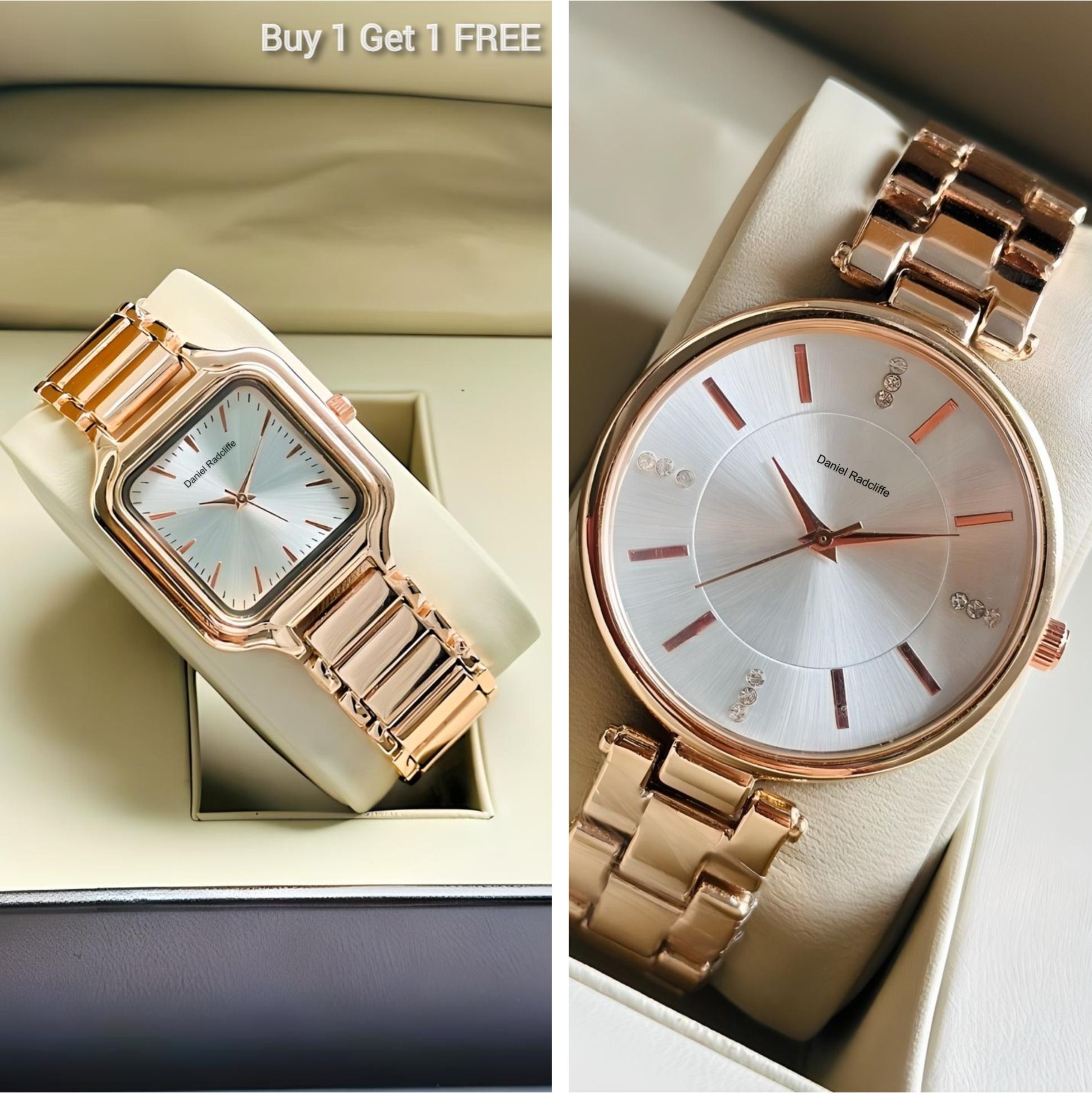 Premium Color Smooth Finish Combo Pack 2 Analog Watch- For Women DRW006001-image-44