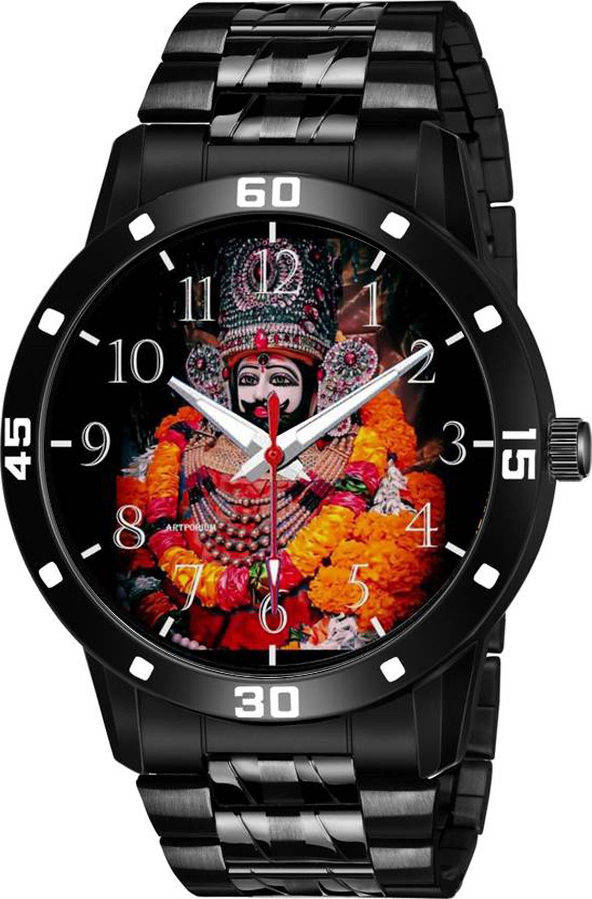 KHATU SHYAM BLACK CHAIN WATCH FOR MEN&BOYS Analog Watch - For Men KHATU-SHYAM-NM01-image-28